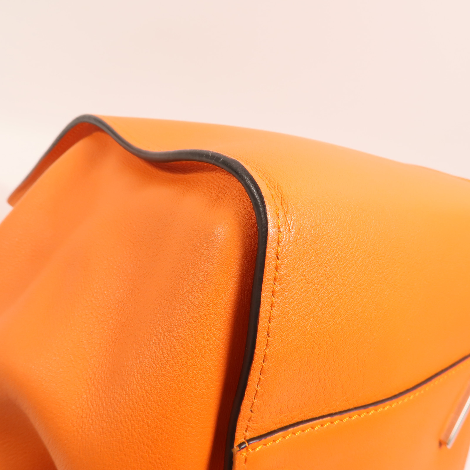 LOEWE SHW Hammock Small 2 way Shoulder Bag Calfskin Leather Orange