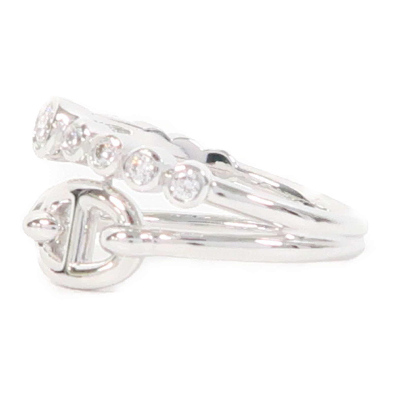 15%OFF* HERMES Chaine d'Ancre Chaos Fancy Ring 18K White