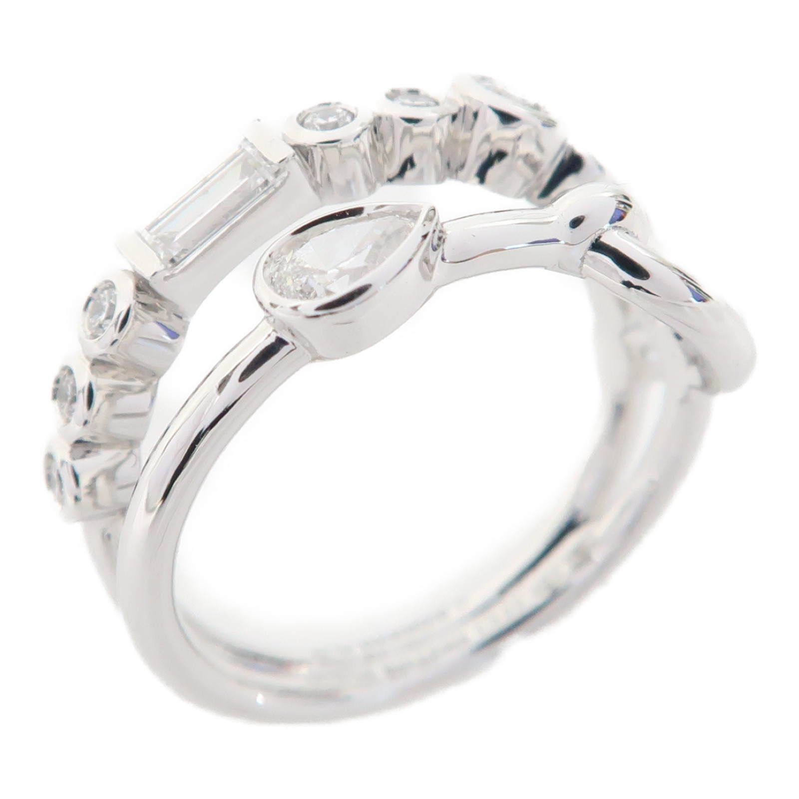 15%OFF* HERMES Chaine d'Ancre Chaos Fancy Ring 18K White 15%OFF* HERMES Chaine d'Ancre Chaos Fancy Ring 18K White