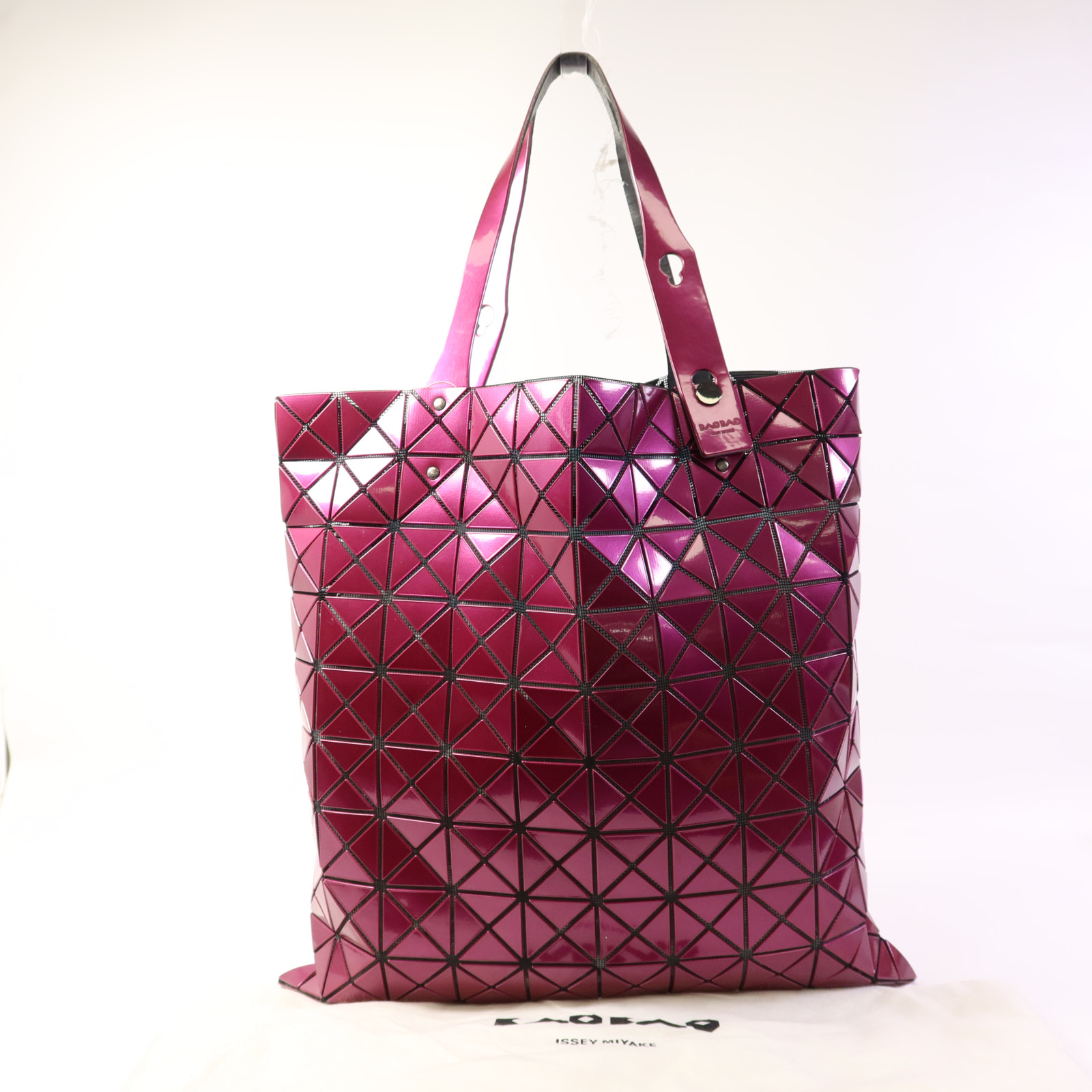 BAO BAO ISSEY MIYAKE Tote Bag PVC Red Purple | eBay