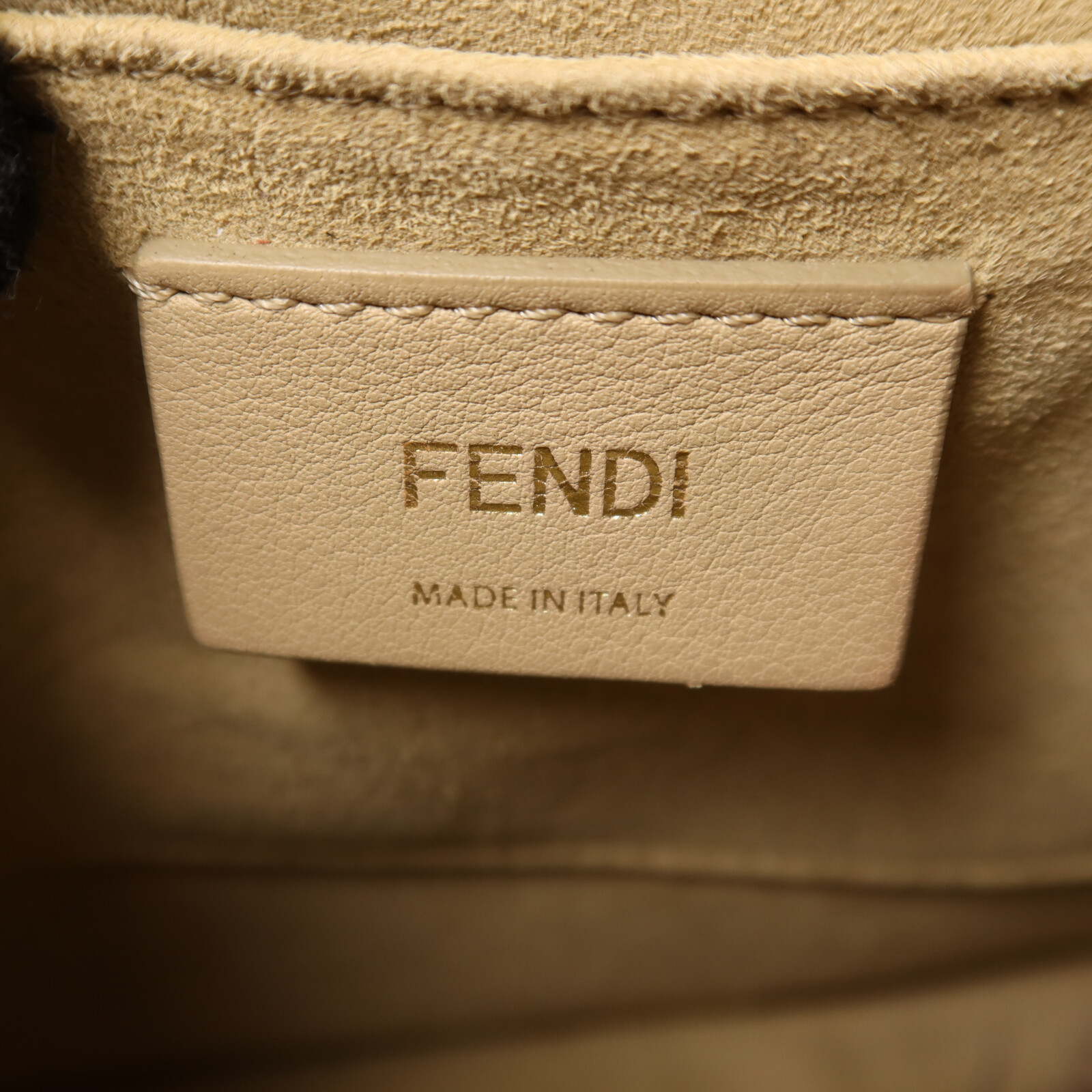 FENDI Kani 2 Way Shoulder Bag 8BT283 Calfskin Leather Black | eBay