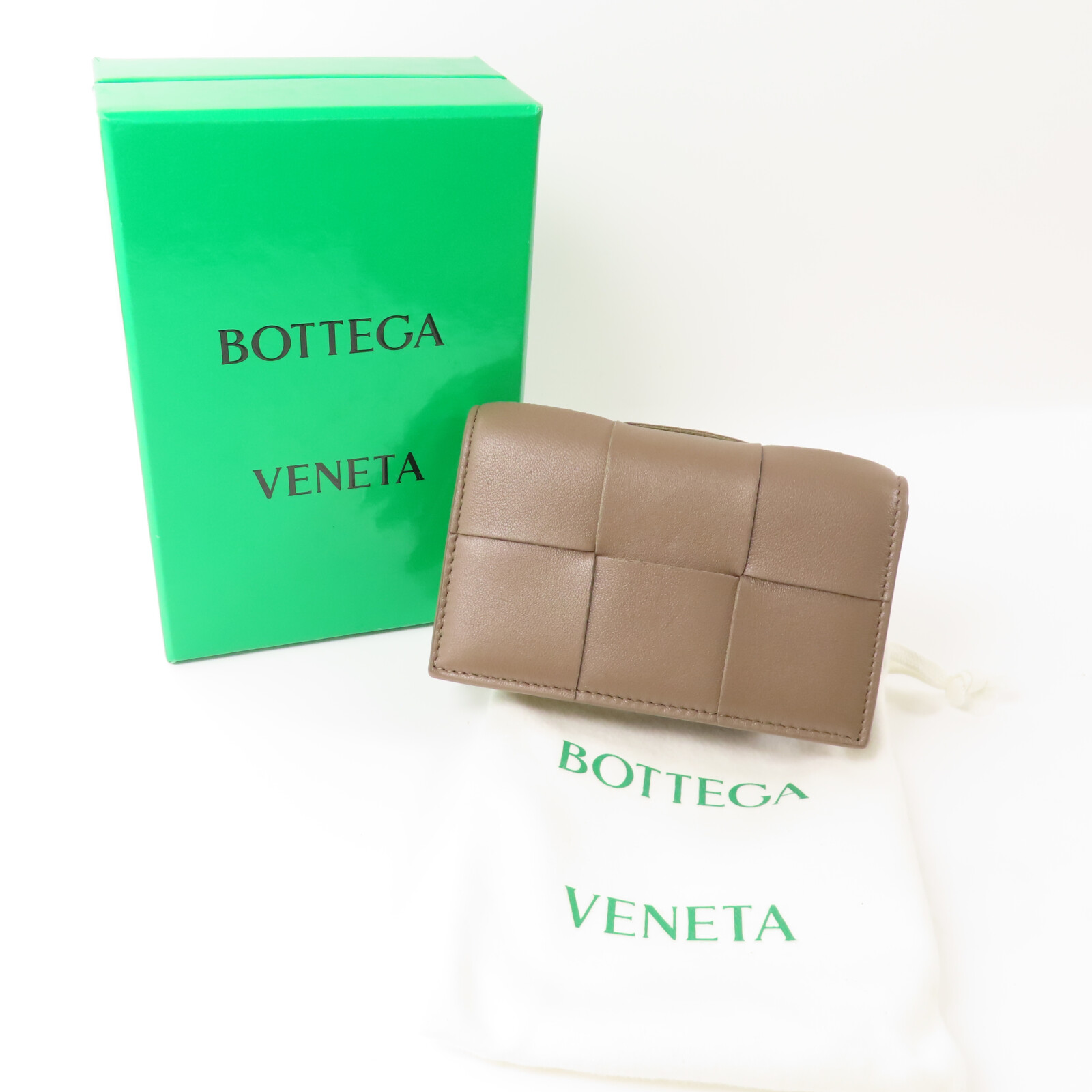 BOTTEGA VENETA BV GHW Card Holder Card Case Intrecciato Leather
