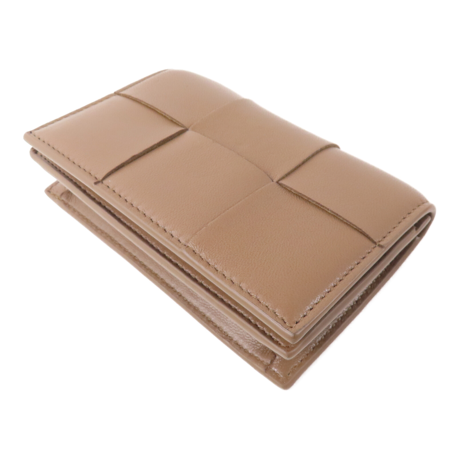 BOTTEGA VENETA BV GHW Card Holder Card Case Intrecciato Leather