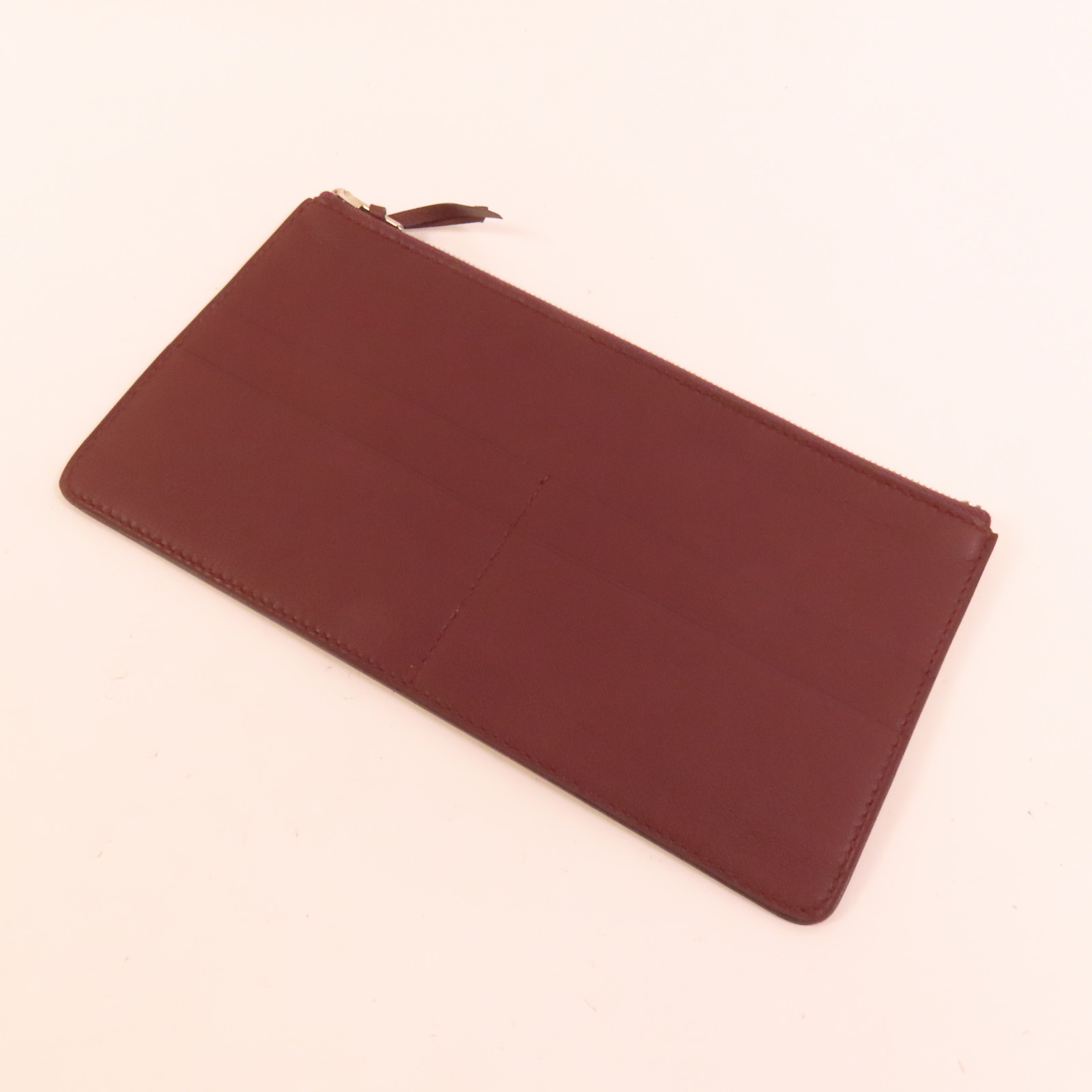 HERMES Jige Duo Clutch Bag Swift Leather Orange Poppy | eBay