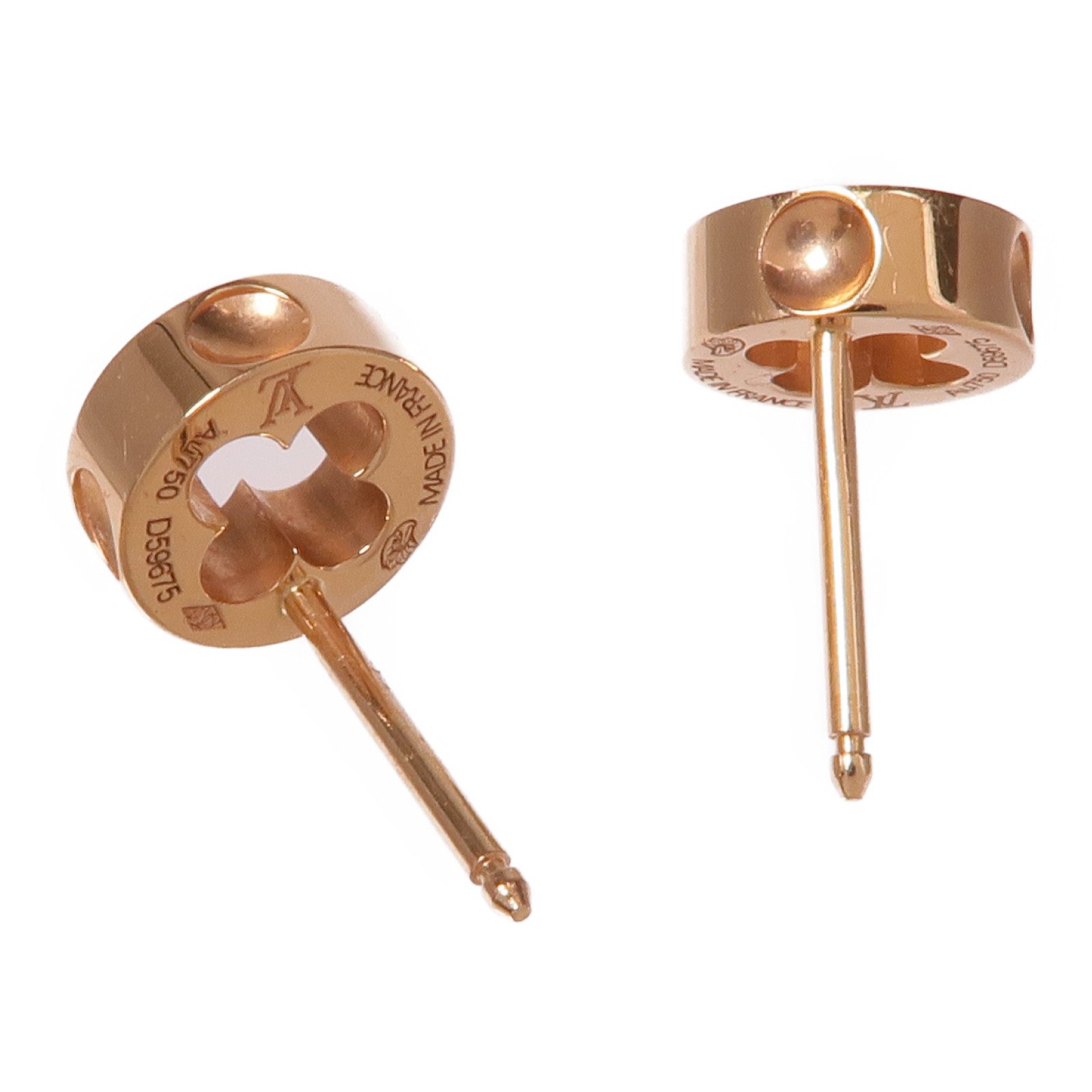 LOUIS VUITTON LV Empreinte Ear Studs Earrings Q96579 18K Pink Gold