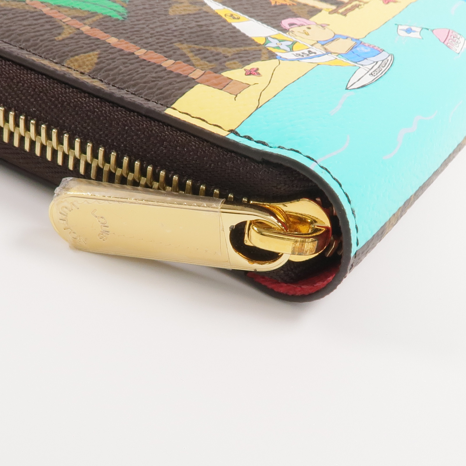LOUIS VUITTON LV GHW Vivienne Holiday Zippy Wallet M82839 Monogram