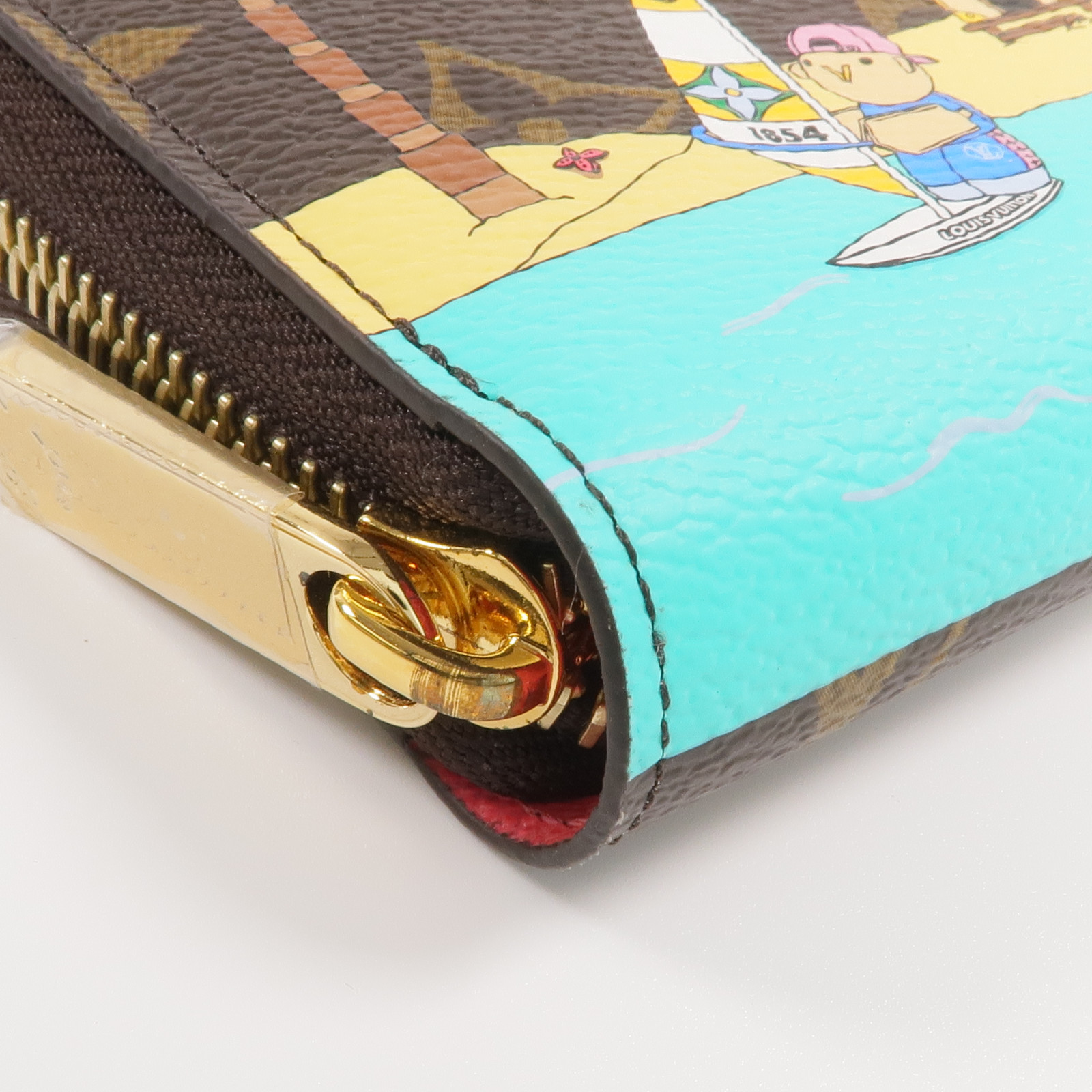 LOUIS VUITTON LV GHW Vivienne Holiday Zippy Wallet M82839 Monogram