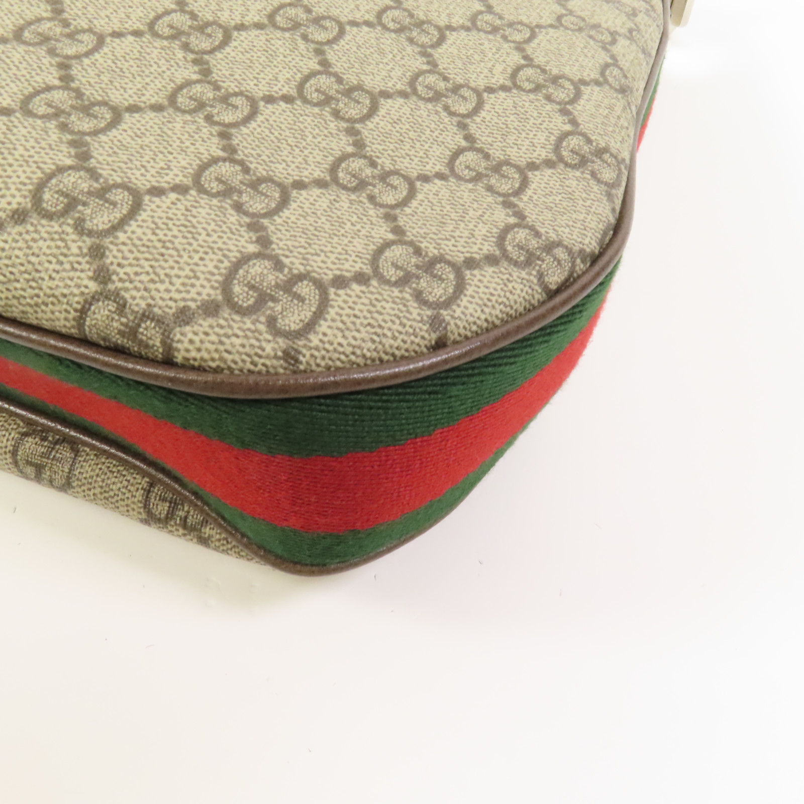 GUCCI GG SHW Attache 2 Way Shoulder Bag 702823 Coated Canvas Beige
