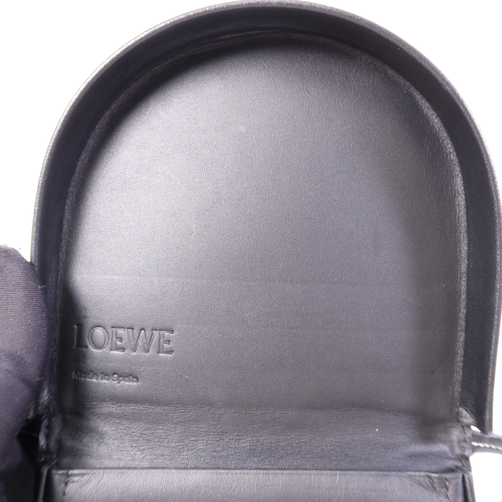 LOEWE Heel Pouch Small Shoulder Bag Calfskin Leather Black | eBay