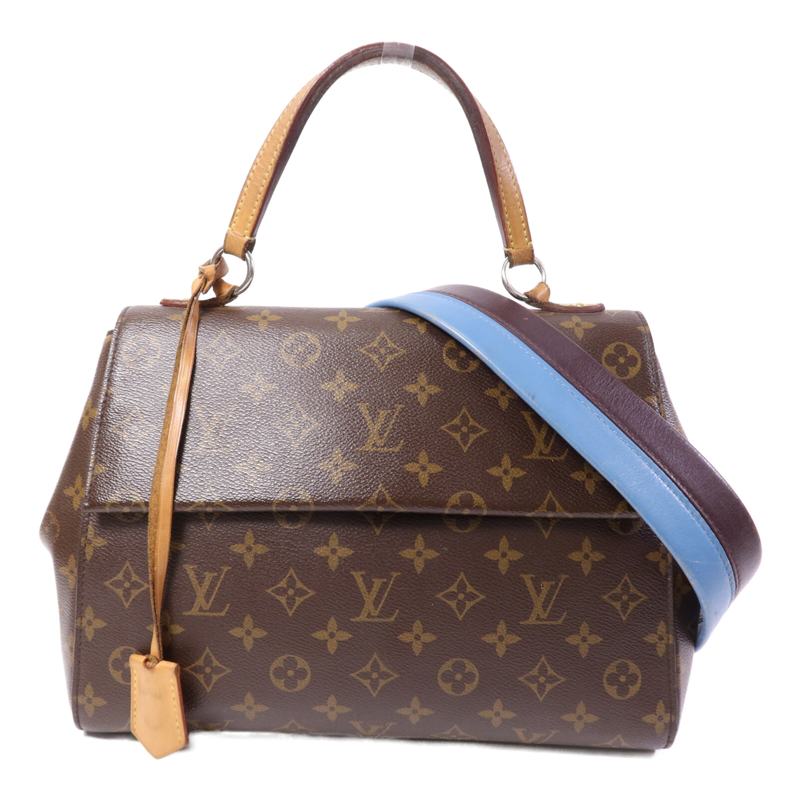 Louis Vuitton ボストンバッグ ブラウン LOUIS VUITTON LV Cluny MM 2way Shoulder Bag M42735 Monogram Brown