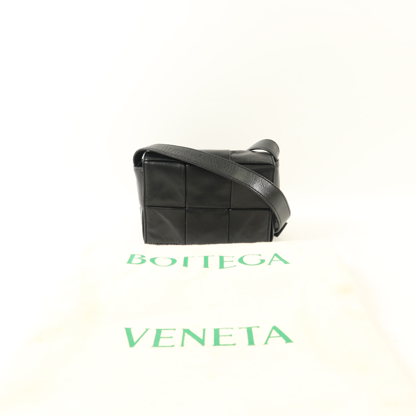 BOTTEGA VENETA BV Mini Cassette Shoulder Bag Calfskin Leather
