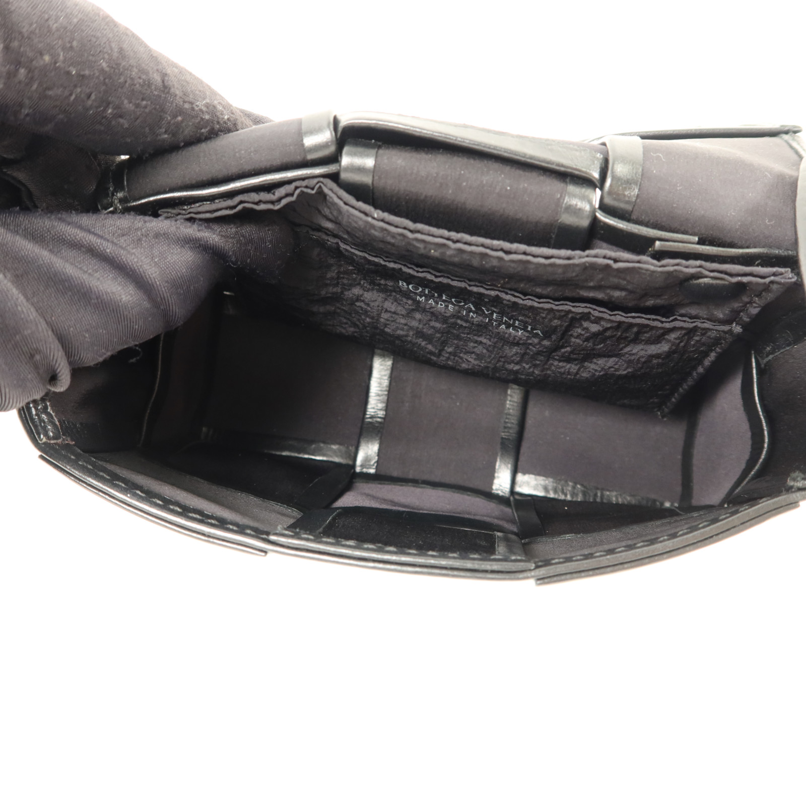 BOTTEGA VENETA BV Mini Cassette Shoulder Bag Calfskin Leather