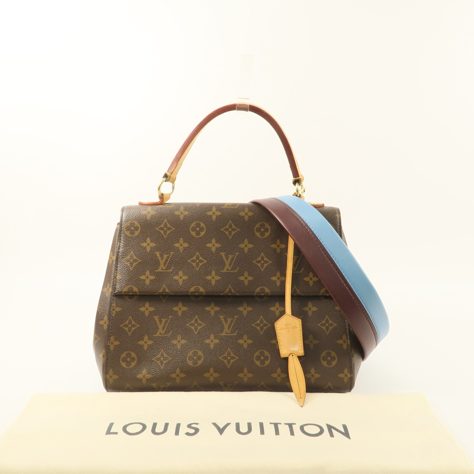 LOUIS VUITTON LV GHW Cluny MM 2 Way Shoulder Bag M42735 Monogram