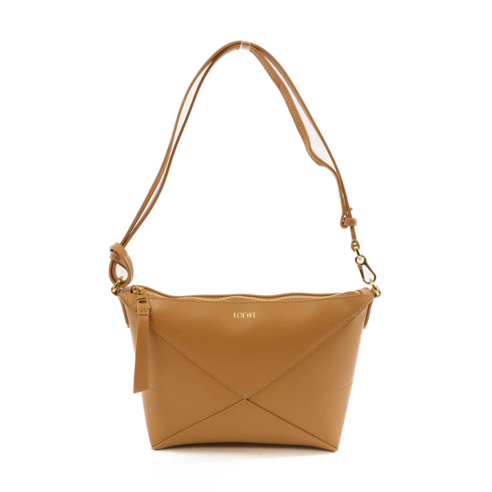 【LOEWE】PUZZLE FOLD POUCH◆C510PT1X01 Puzzle Fold pouch in shiny nappa calfskin White - LOEWE