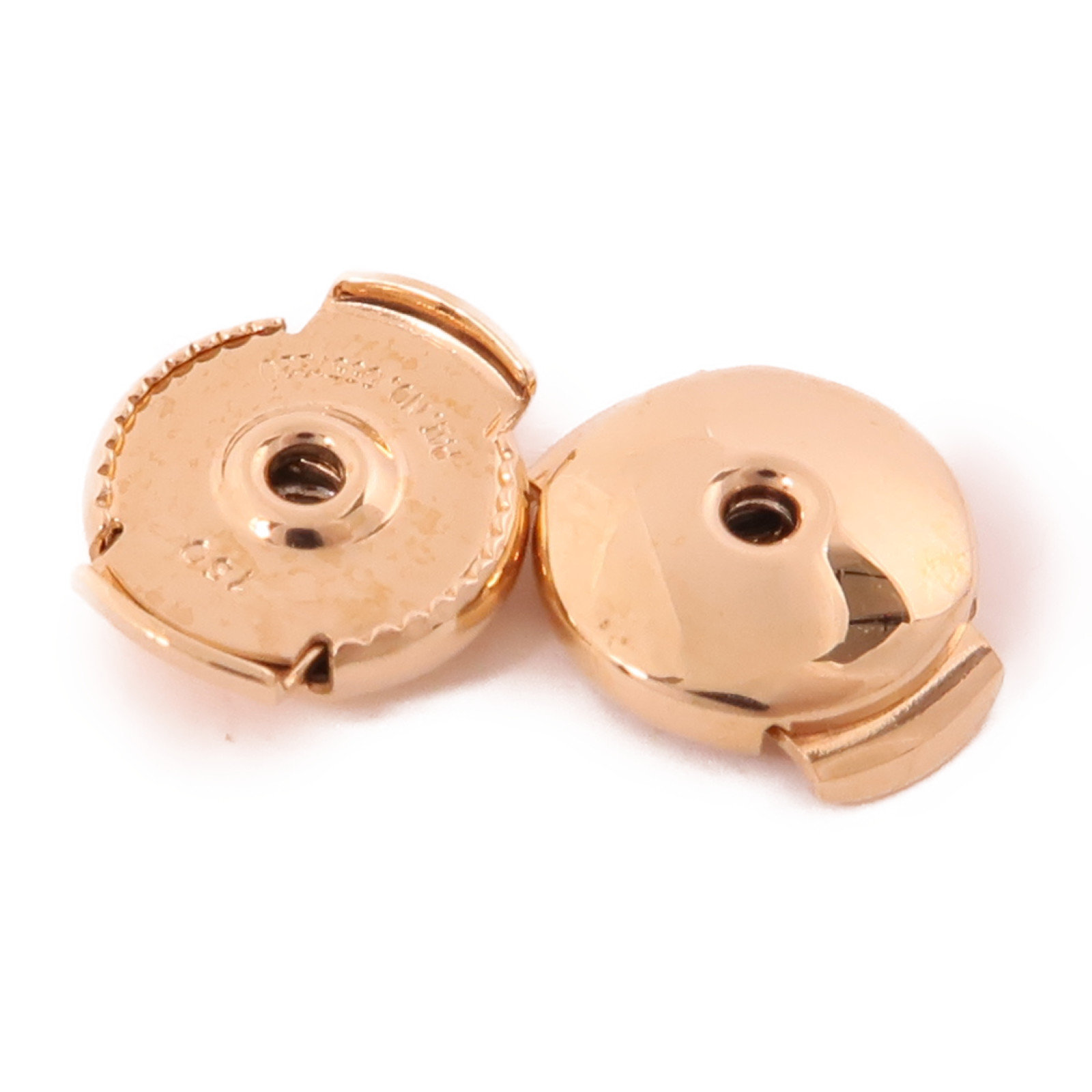 【HERMES】ダイヤモンド×Rose Gold☆ピアス Hermes Ex-Libris Hermes Ex-Libris Earrings 18k Rose Gold – RocDiamonds