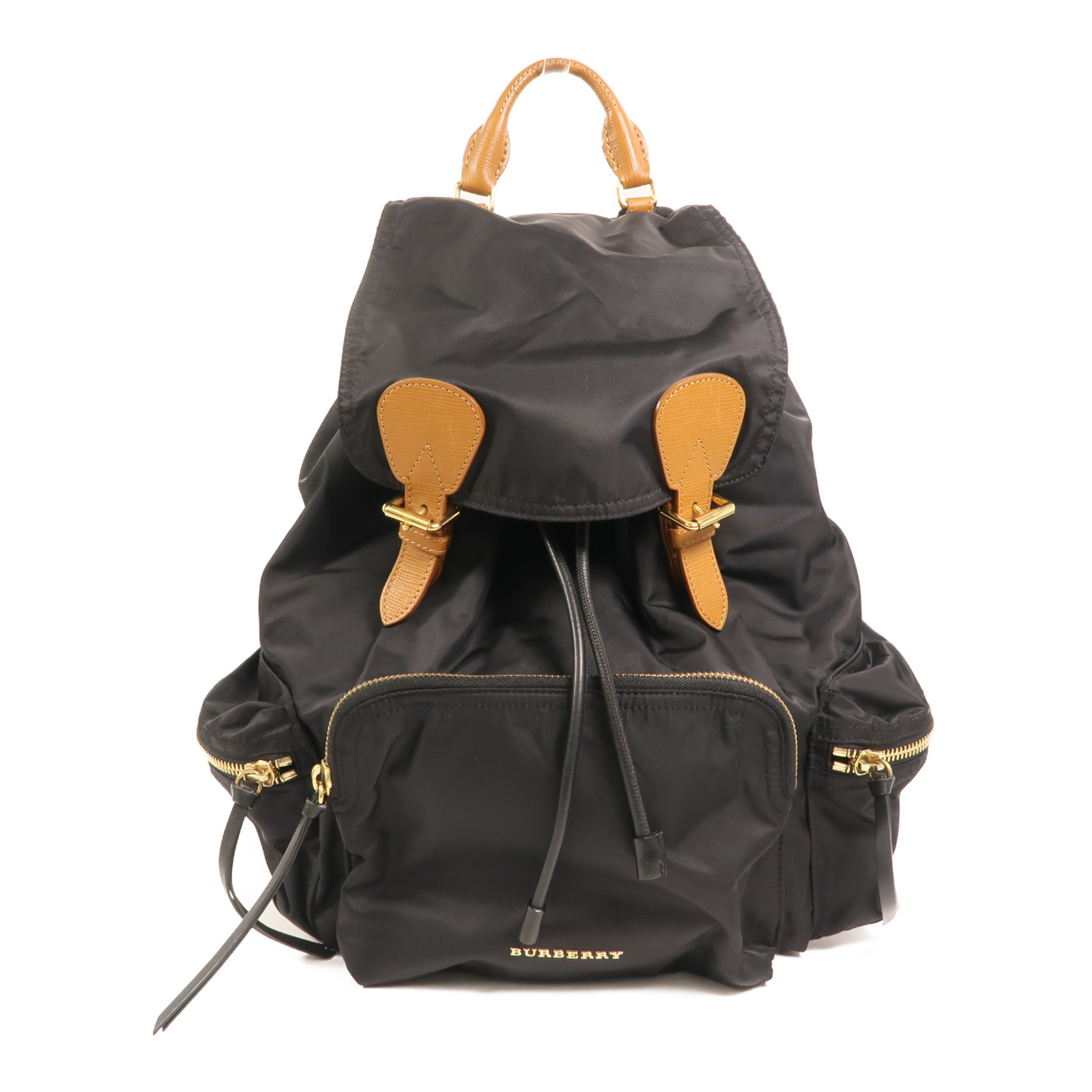 BURBERRY GHW Rucksack Backpack Nylon Black | eBay