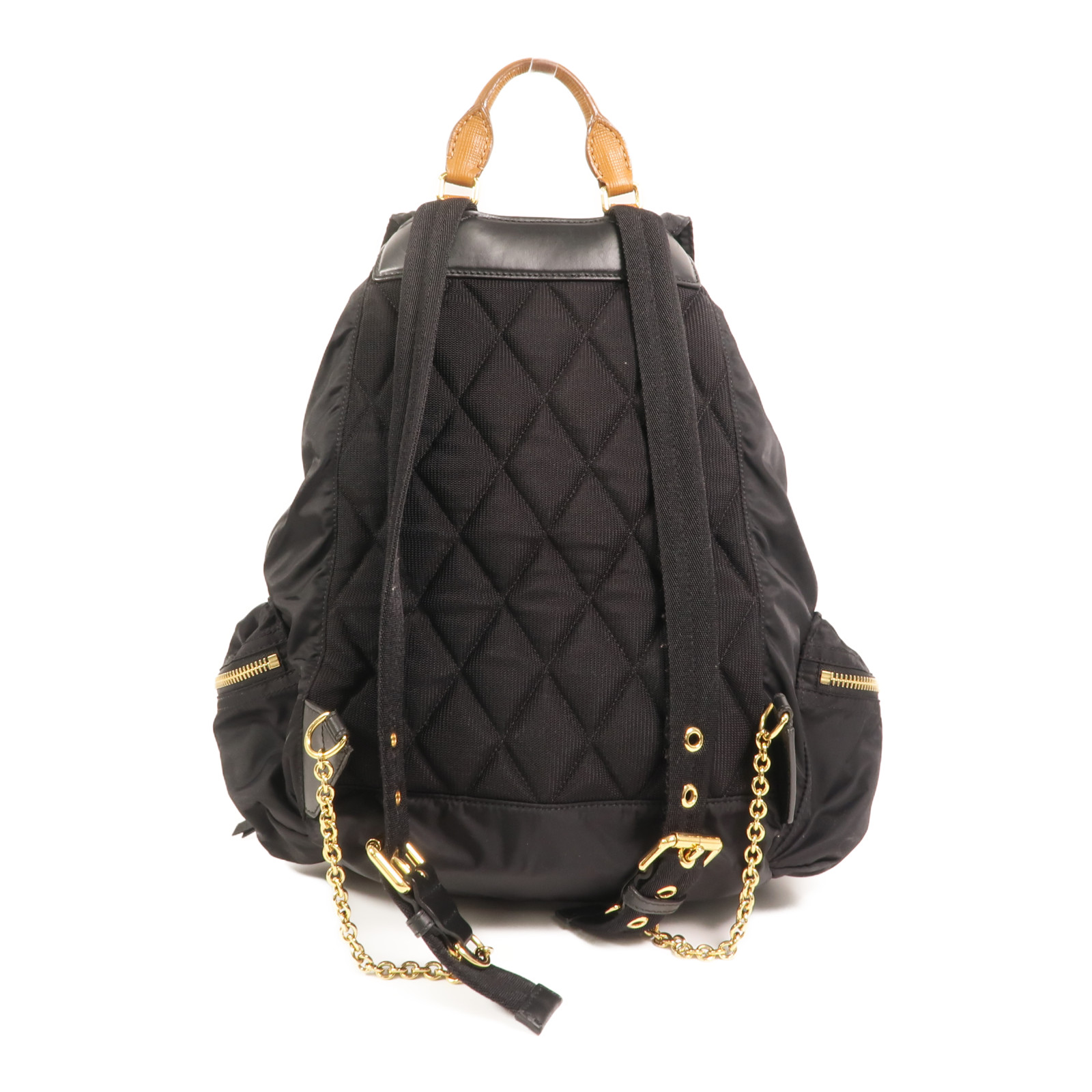 BURBERRY GHW Rucksack Backpack Nylon Black | eBay