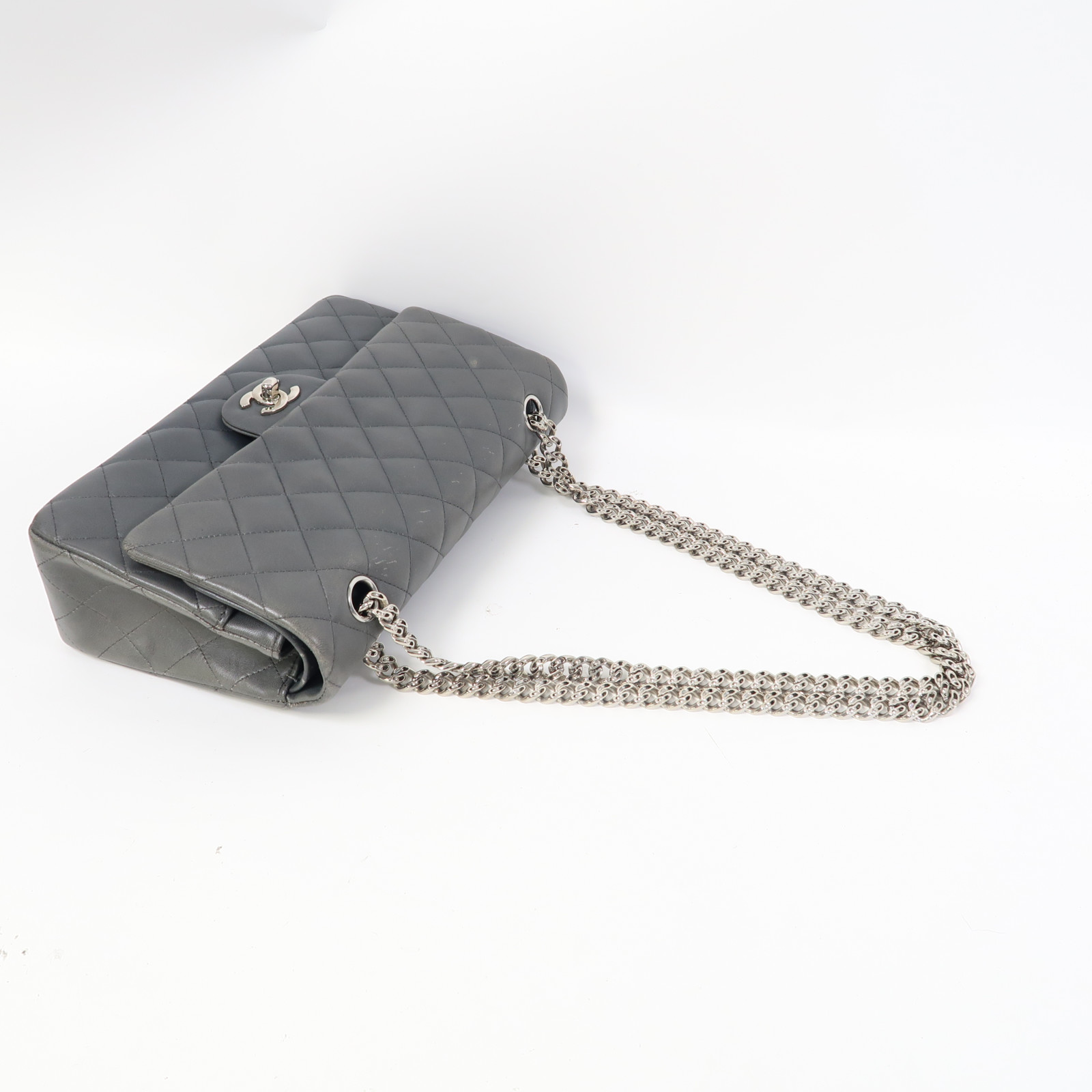 CHANEL Quilted CC SHW Classic Chain Shoulder Bag Lambskin