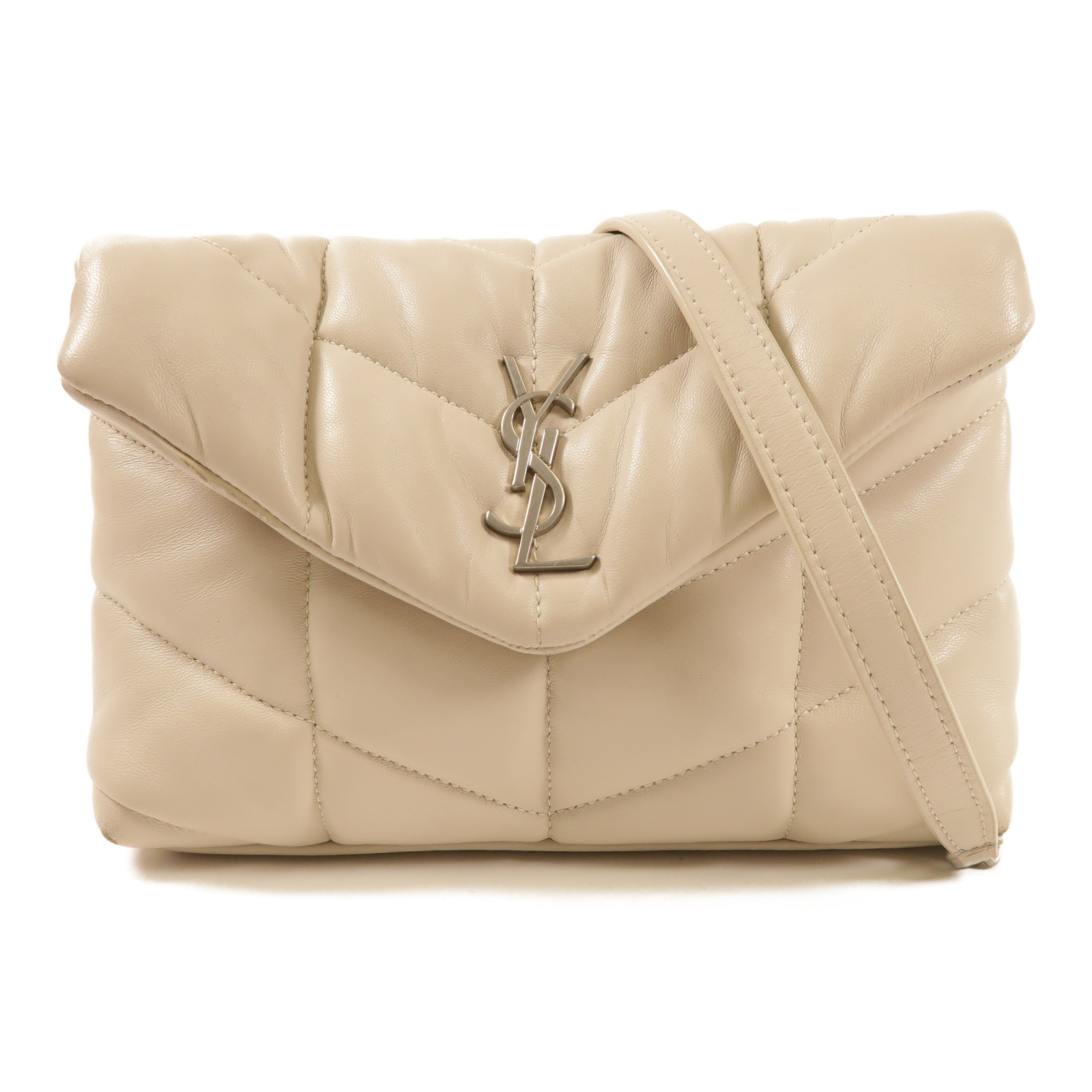 【関税&送料込】Saint Laurent Ysl Bag S Puffer Saint Laurent (YSL) Small So Black Loulou Puffer - Luxe Du Jour