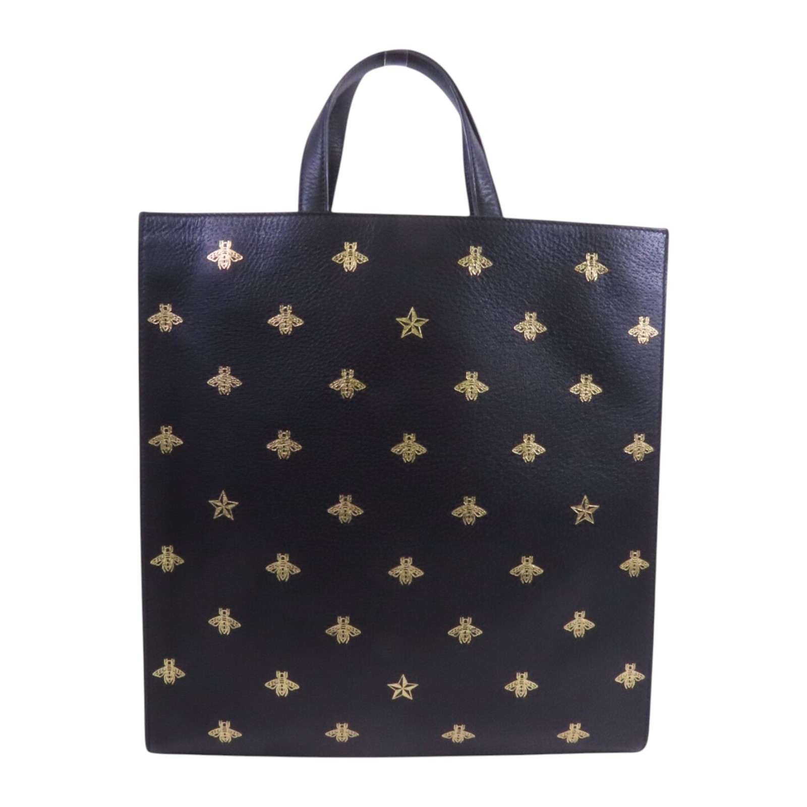 GUCCI トートバッグ　GG柄　スター 15%OFF* GUCCI GG GHW Bee Star Handbag Tote Bag 495444 Calfskin
