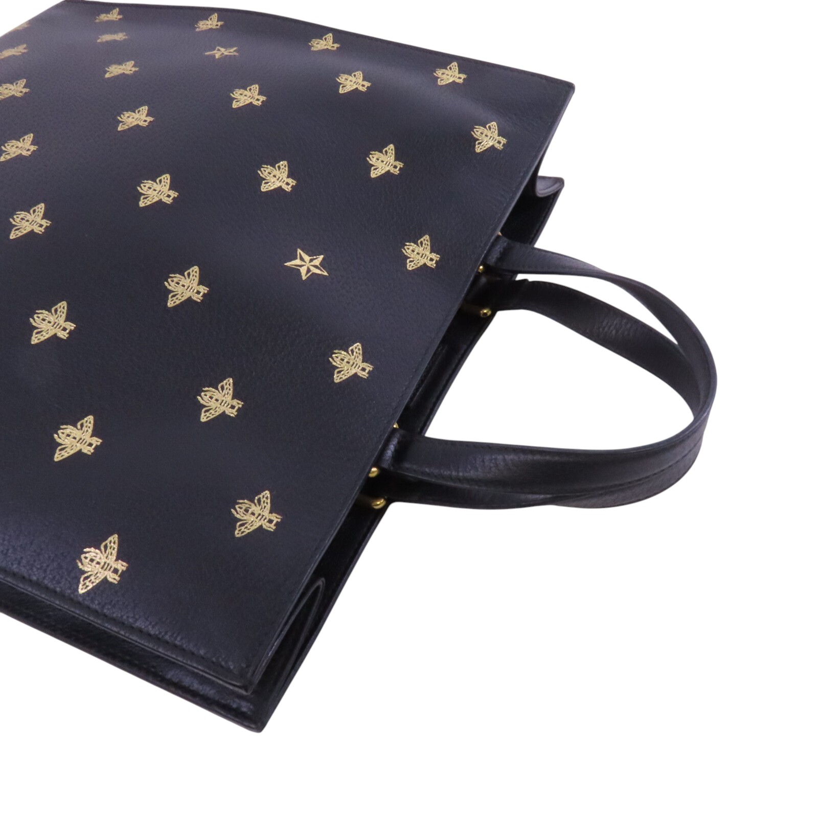 15%OFF* GUCCI GG GHW Bee Star Handbag Tote Bag 495444 Calfskin