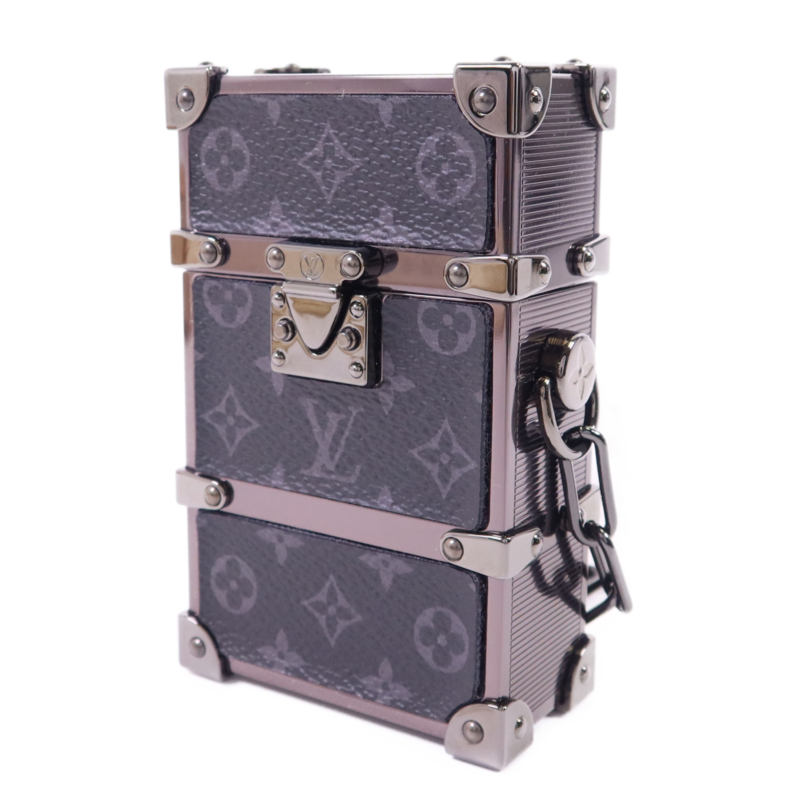 LOUIS VUITTON LV Trunk Box Chain Shoulder Bag M80222 Monogram