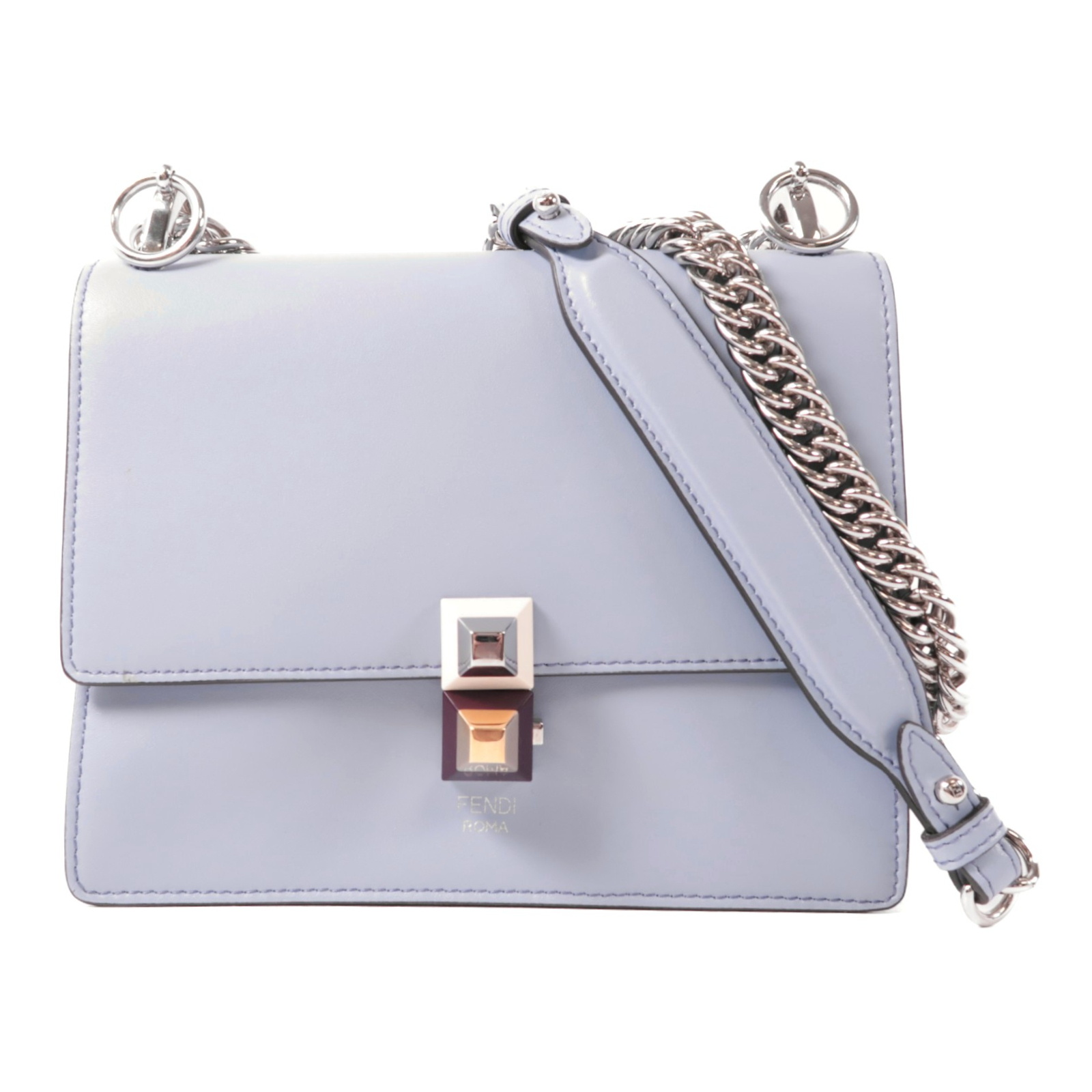 FENDI SHW Kan I Shoulder Bag 8M0381 AIFA Lambskin Leather