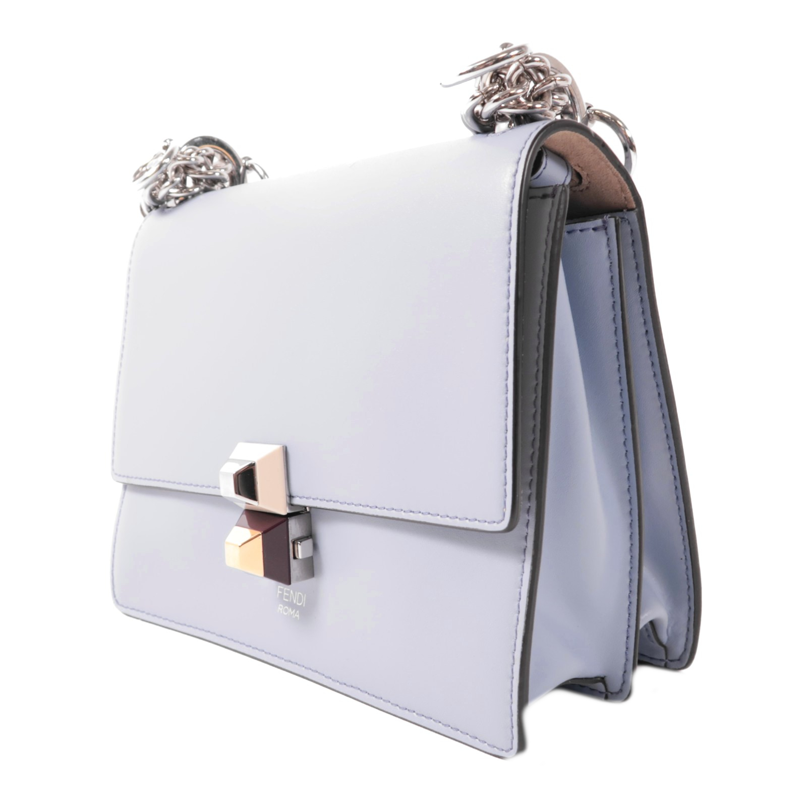 FENDI SHW Kan I Shoulder Bag 8M0381 AIFA Lambskin Leather