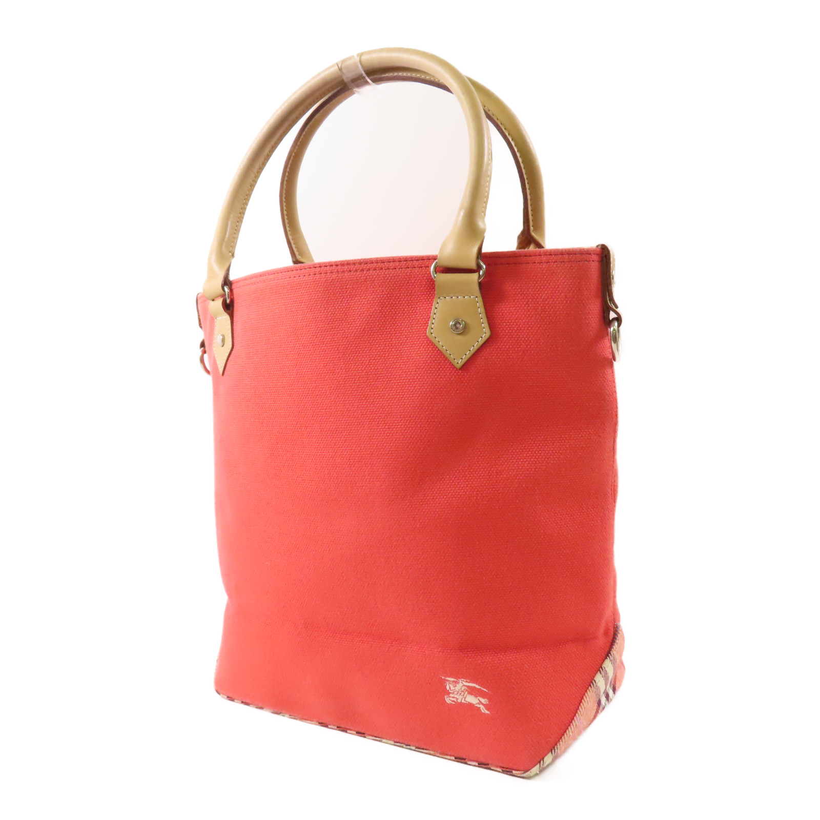 Burberry 8109789A9534 関税送料込 BURBERRY BLUE LABEL SHW Handbag ZA404-834-45 Canvas Orange