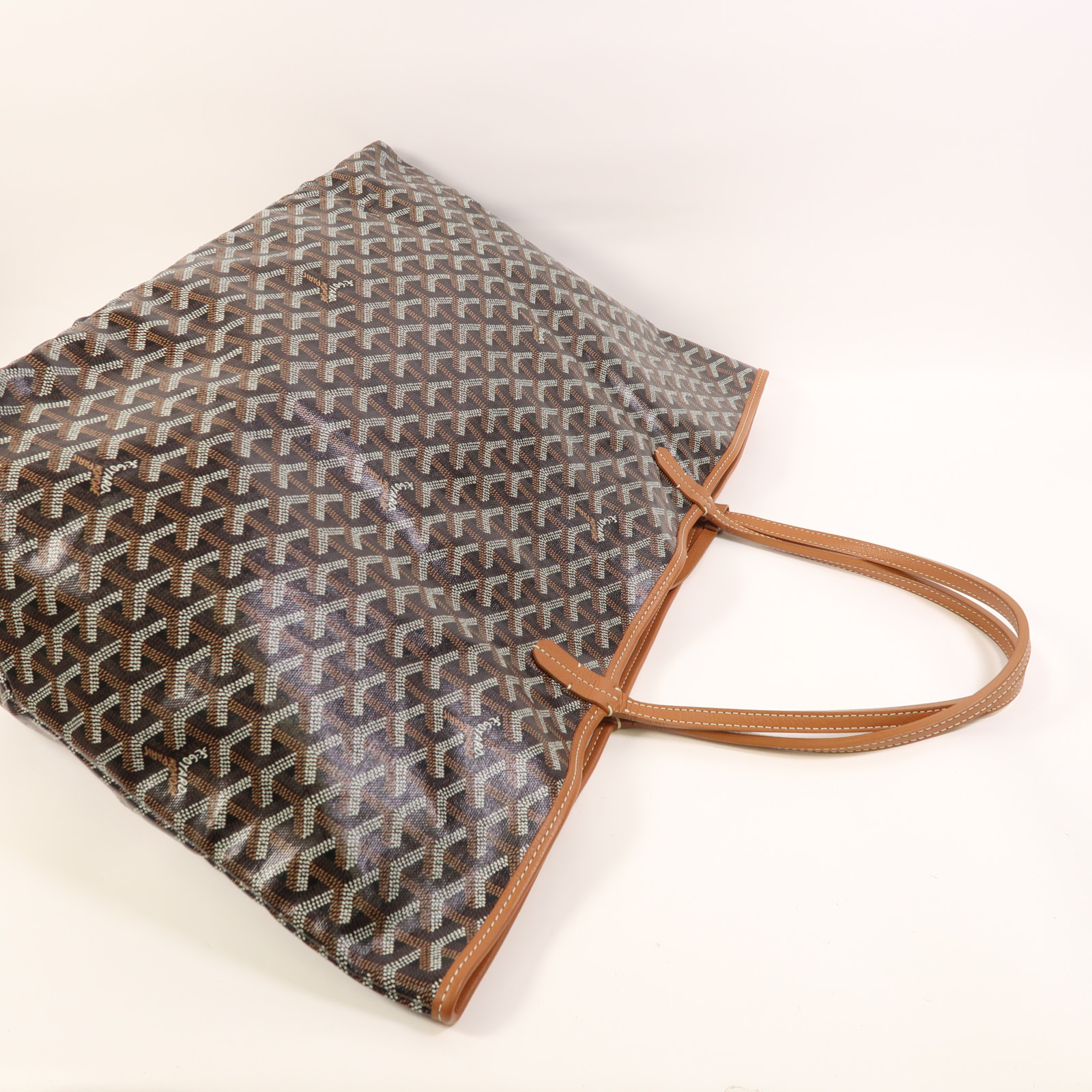 GOYARD Saint Louis GM Shoulder Tote Bag Coated Canvas Brown | eBay