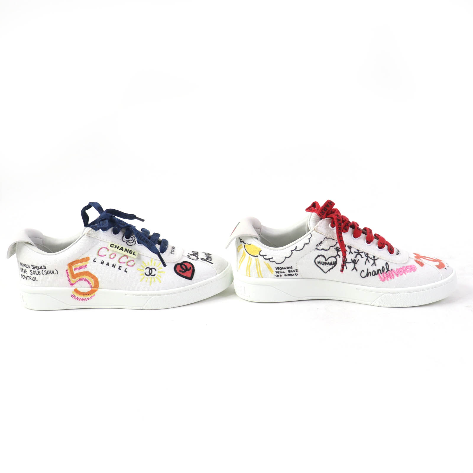 靴 CHANEL 36 CHANEL sneakers pharrell williams multicolor canvas Women 36