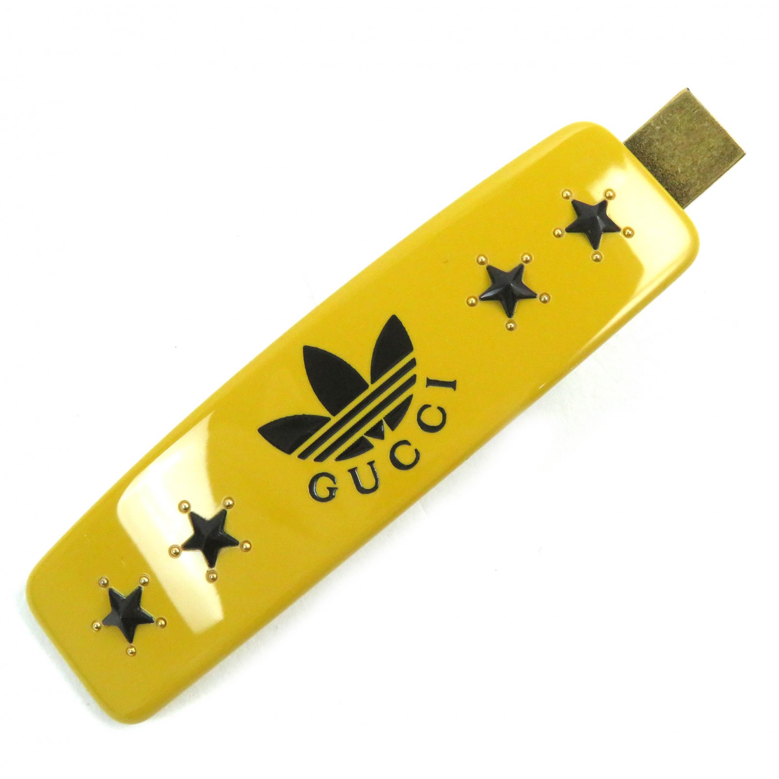 Excellent GUCCI×adidas hair accessory Trefoil logo hair clip