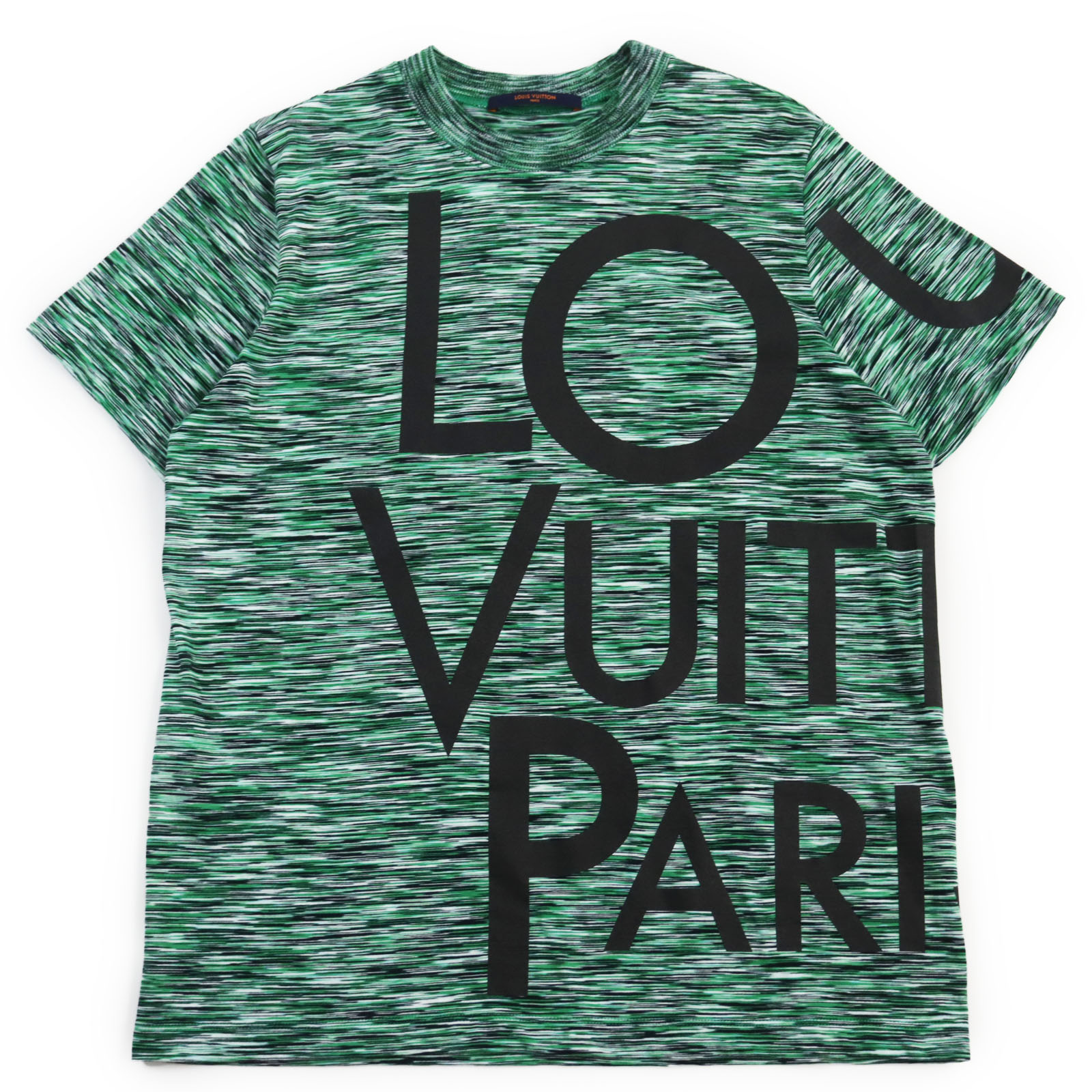 Excellent LOUIS VUITTON Short sleeve T-shirt Big Logo Galaxy Print 