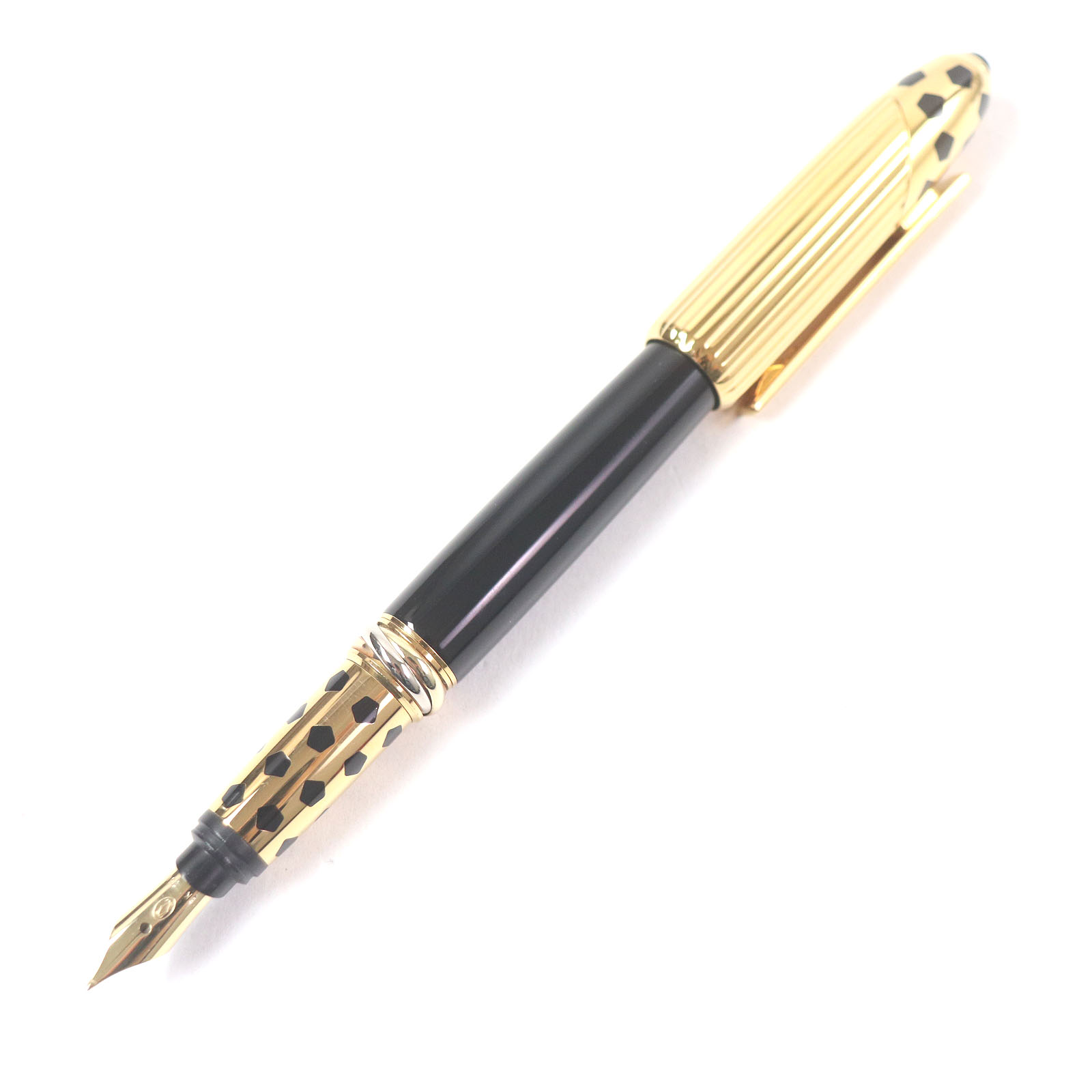 Excellent Cartier fountain pen PANTHERE de Cartier Trinity Black