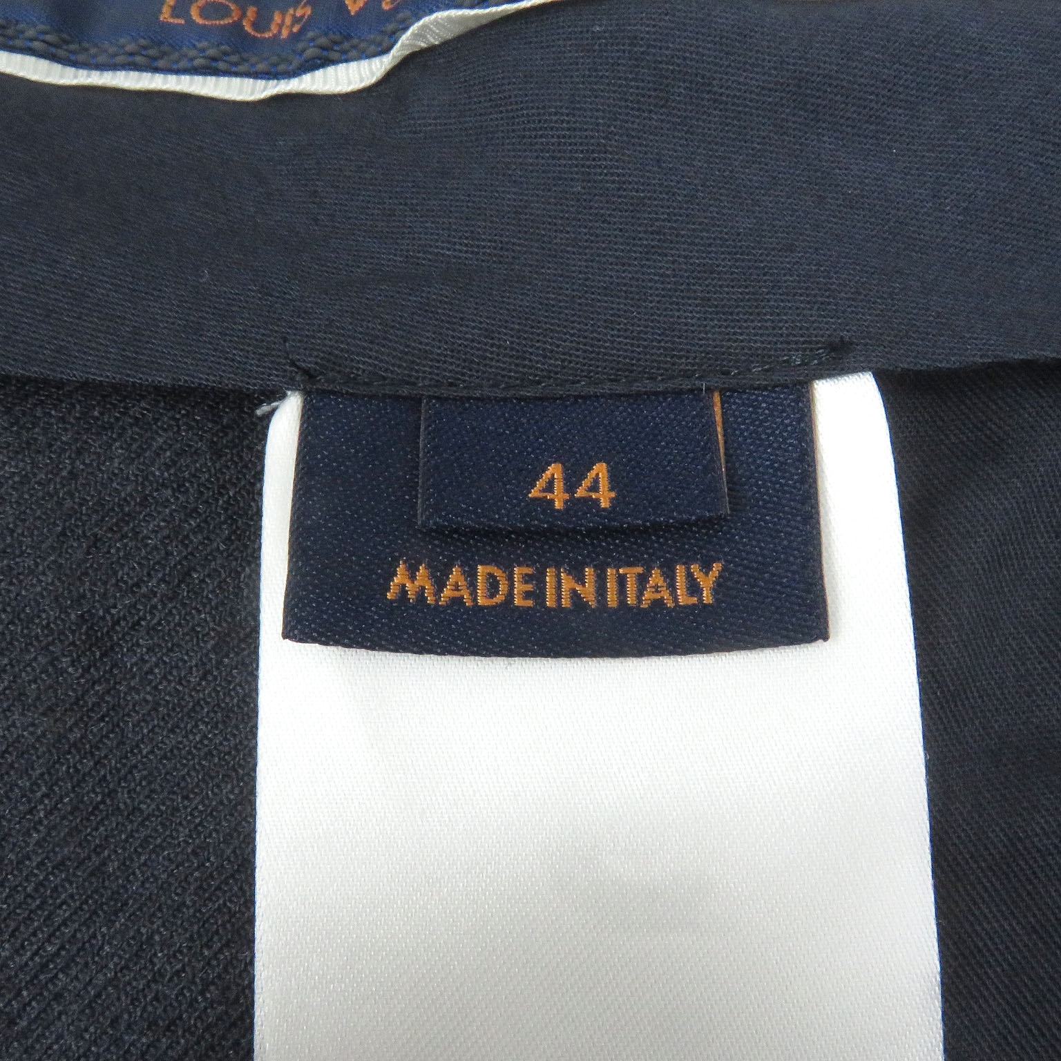 LOUIS VUITTON Pants Monogram LV logo embossed Navy polyester mens