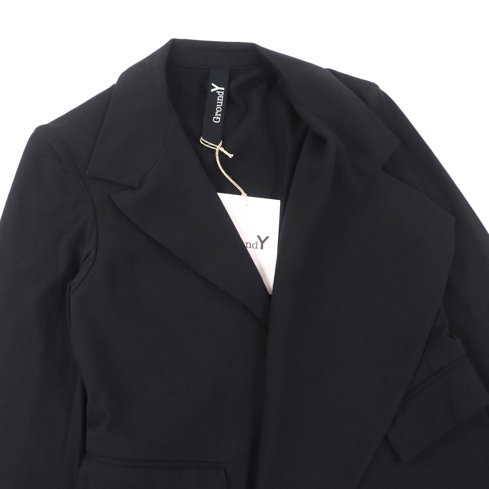Excellent Ground Y Jacket Asymmetrical Design Cotton black cotton 