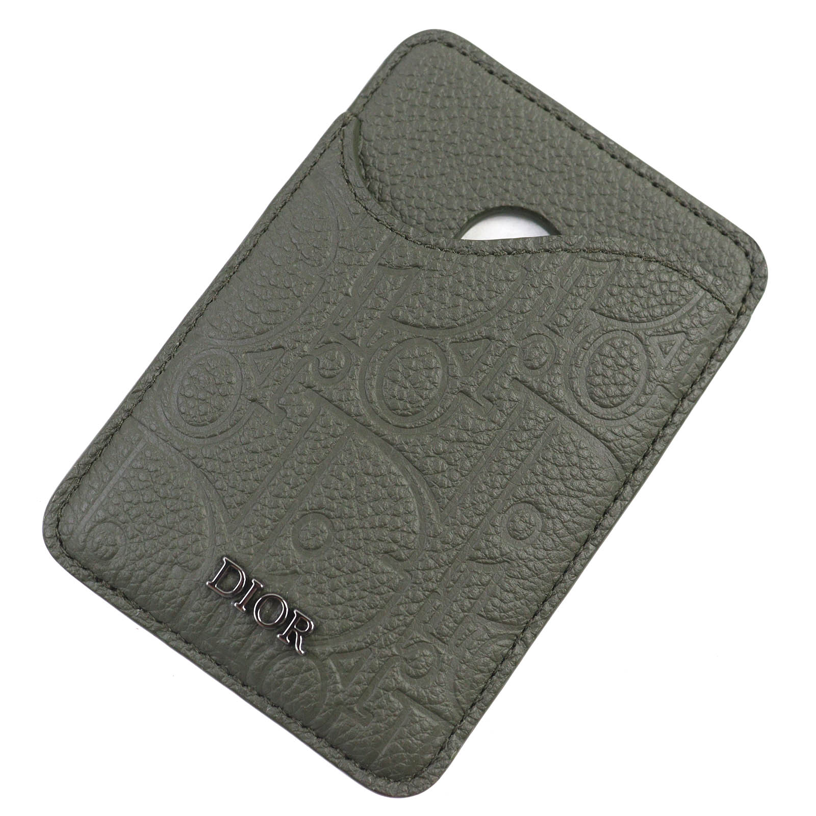 Dior　ディオール　レザー　ケース DIOR Card Case SADDLE Logo Magnet Gravity Leather Card Holder