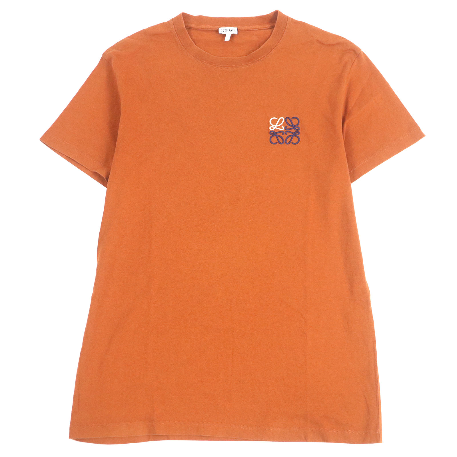 Excellent LOEWE Short sleeve T-shirt Anagram embroidery Brown
