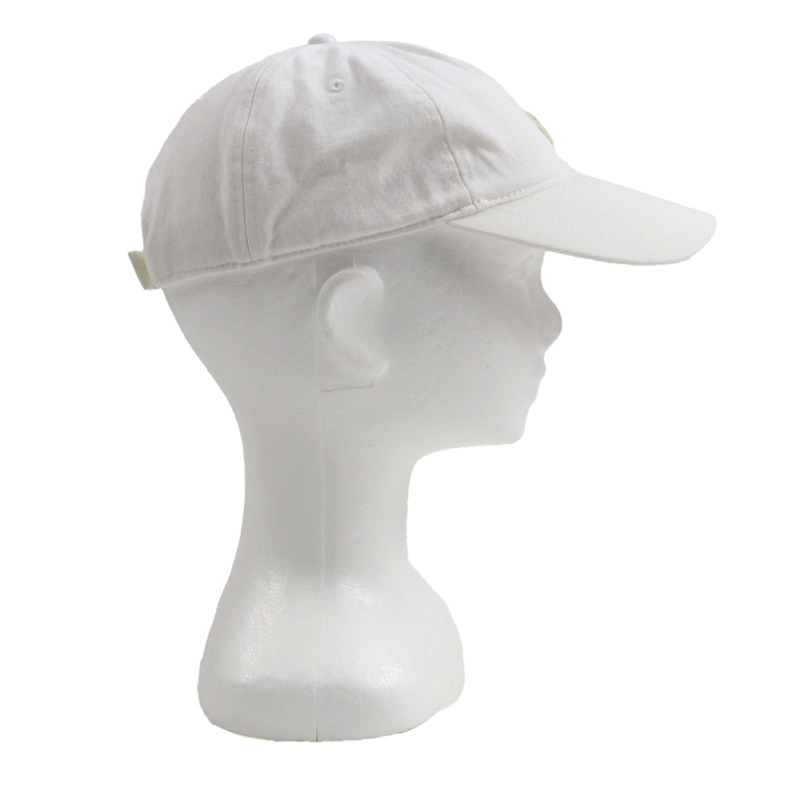 MONCLER cap BASEBALL Baseball hat with logo patch white cotton