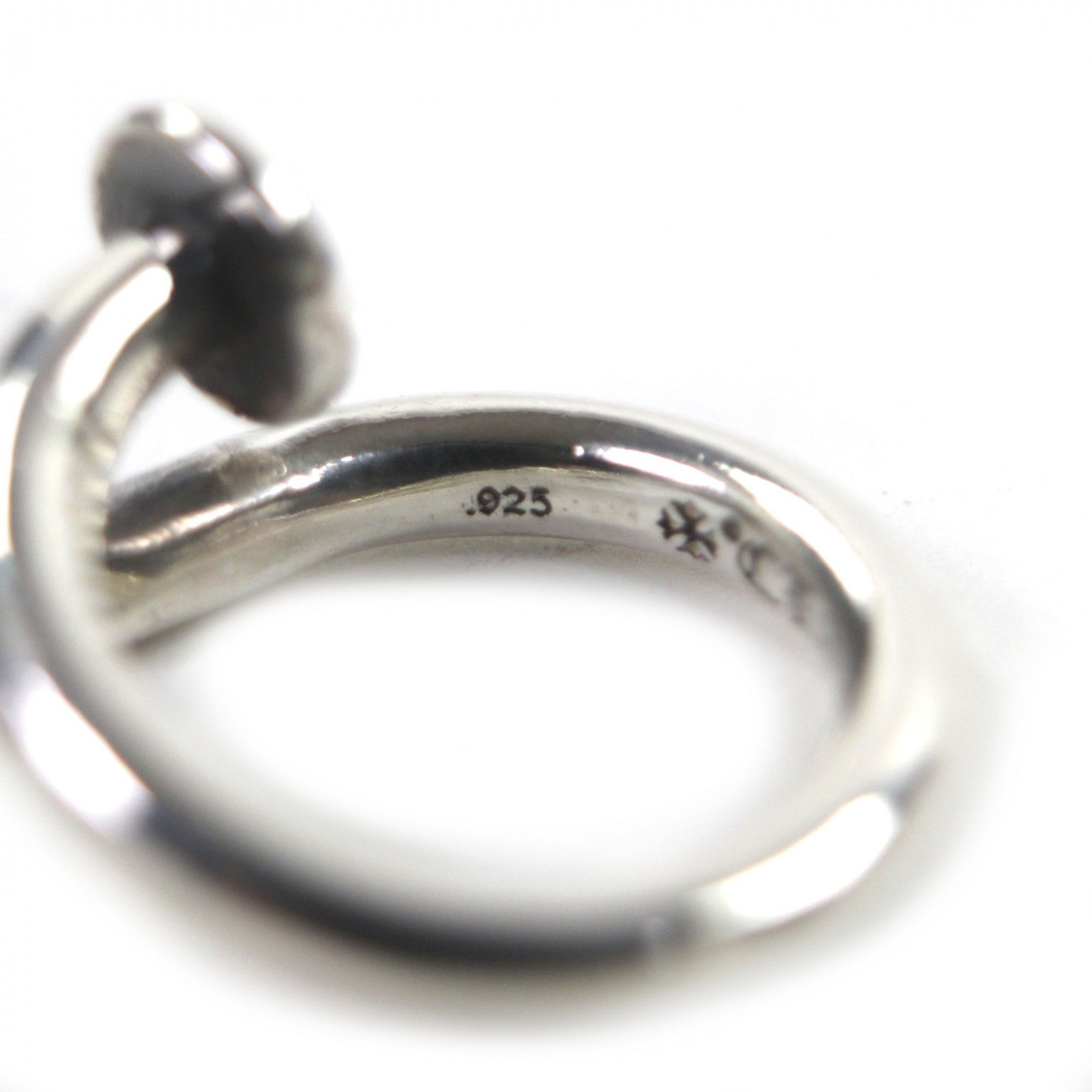 Great CHROME HEARTS Ring NAIL FLAT CH Plus Silver 925 mens | eBay