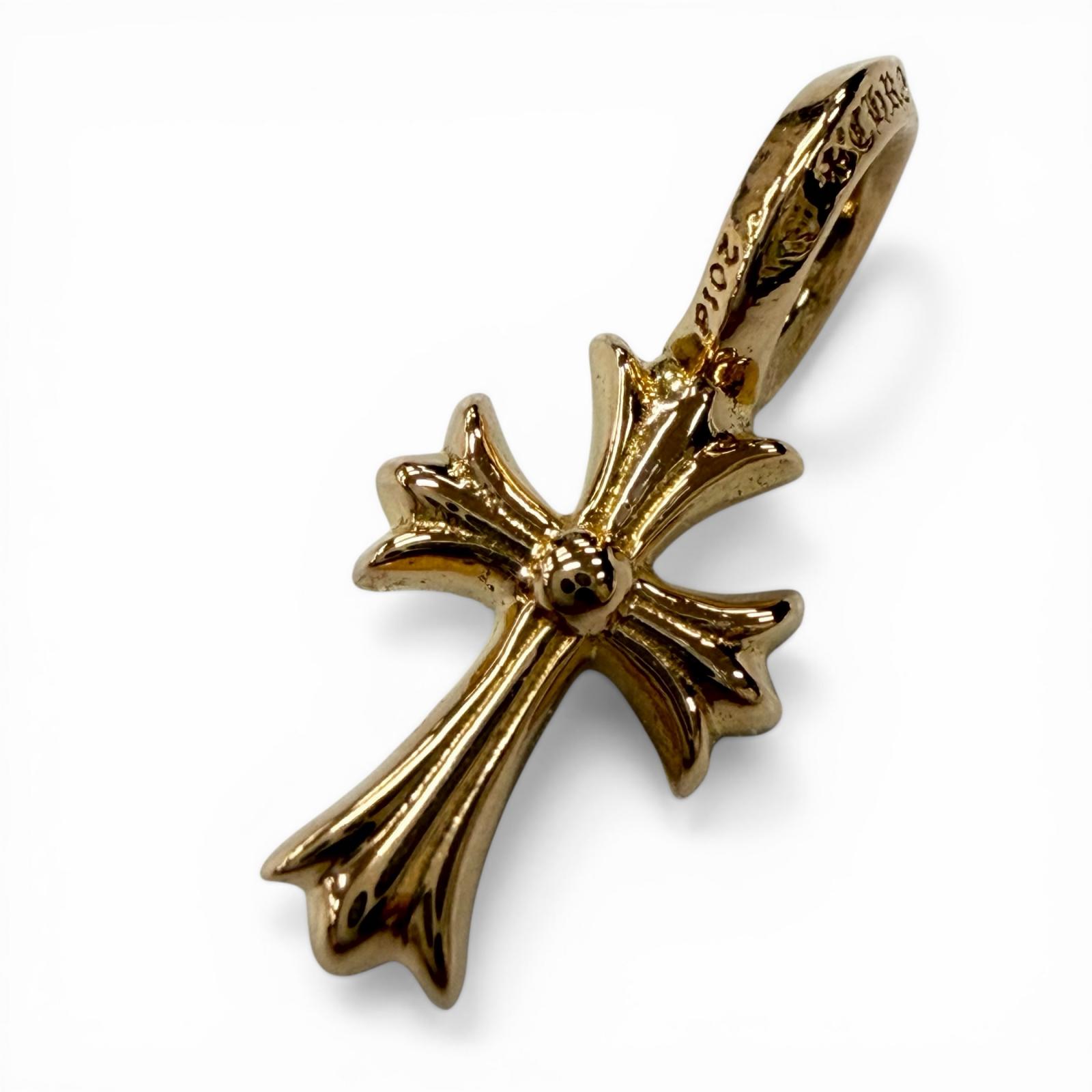 Excellent CHROME HEARTS Pendant top STACK CH CROSS V2 gold 22K | eBay