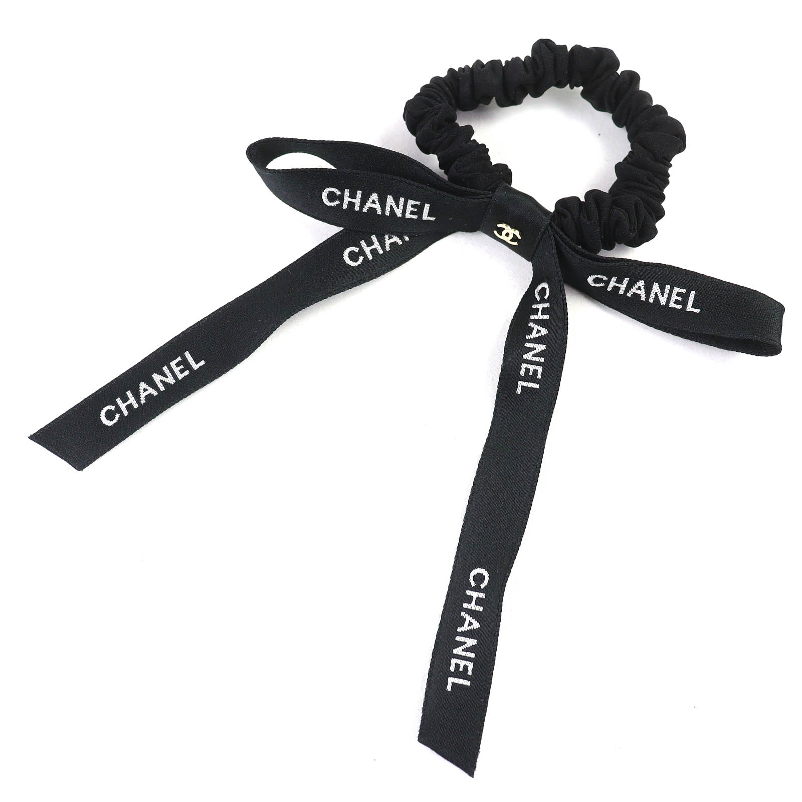 Excellent CHANEL hair accessory COCO Mark Logo Ribbon  display picture 2