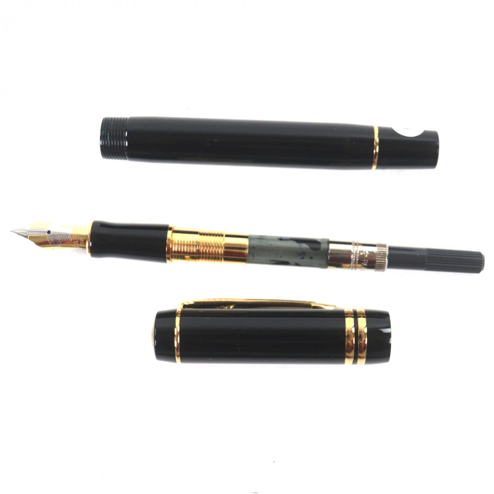 Very Good PARKER fountain pen Duofold Black GT Centennial Older