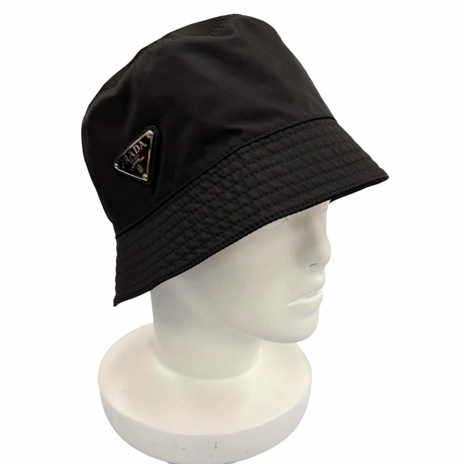 Excellent PRADA hat black recycled polyamide Women M 2HC137  display picture 2