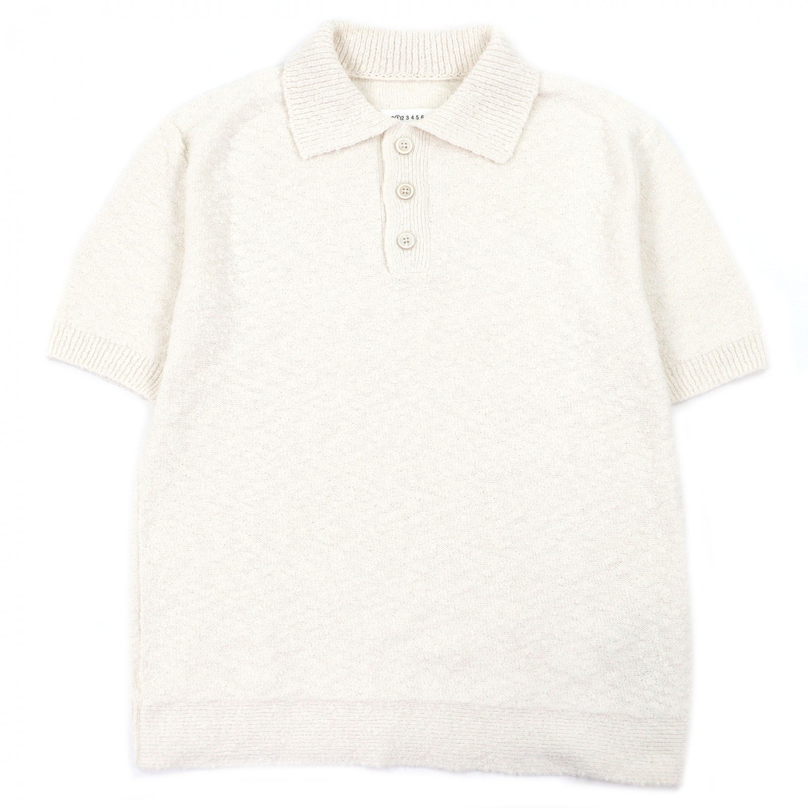 Excellent Maison Margiela 10 Short sleeve polo shirt Boucle knit 
