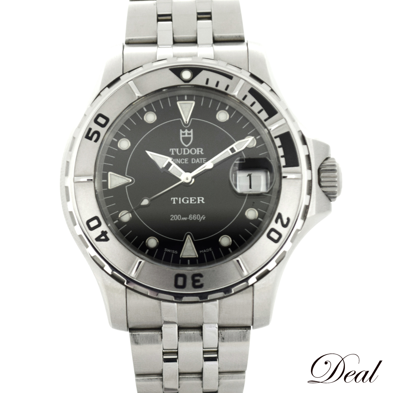 TUDOR Prince Date Hydro Note Tiger 89190 mens watch | eBay