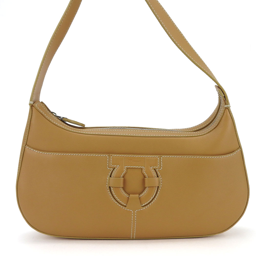 バッグ USED Salvatore Ferragamo Shoulder Bag DH-21 4380 Gancini leather