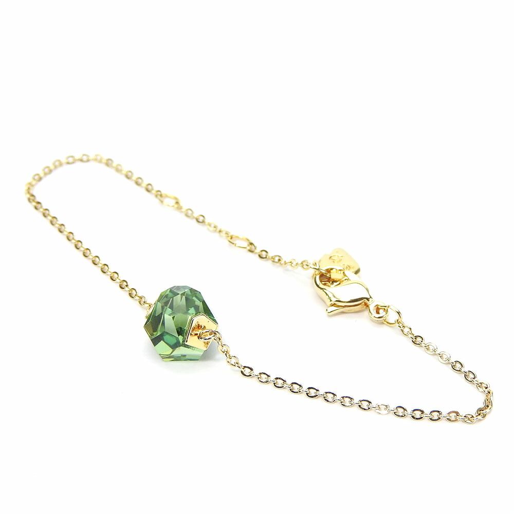 Bracciale SWAROVSKI USATO metallo/cristallo placcato oro 2,9 g