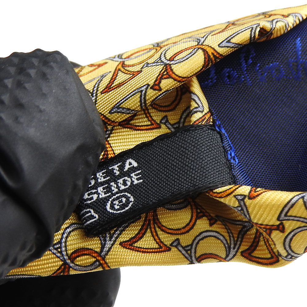 ブルース USED Salvatore Ferragamo tie silk yellow business | eBay