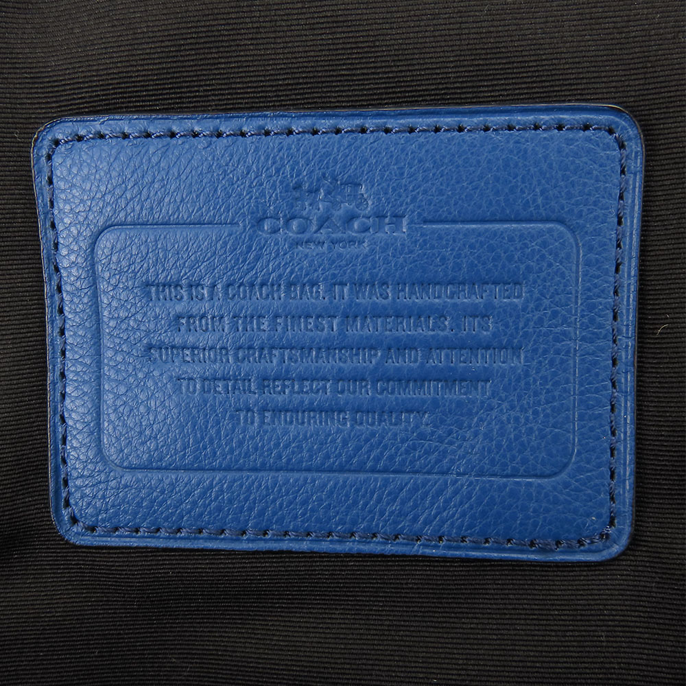 USED COACH Shoulder Bag F72043 Signature leather/PVC blue 